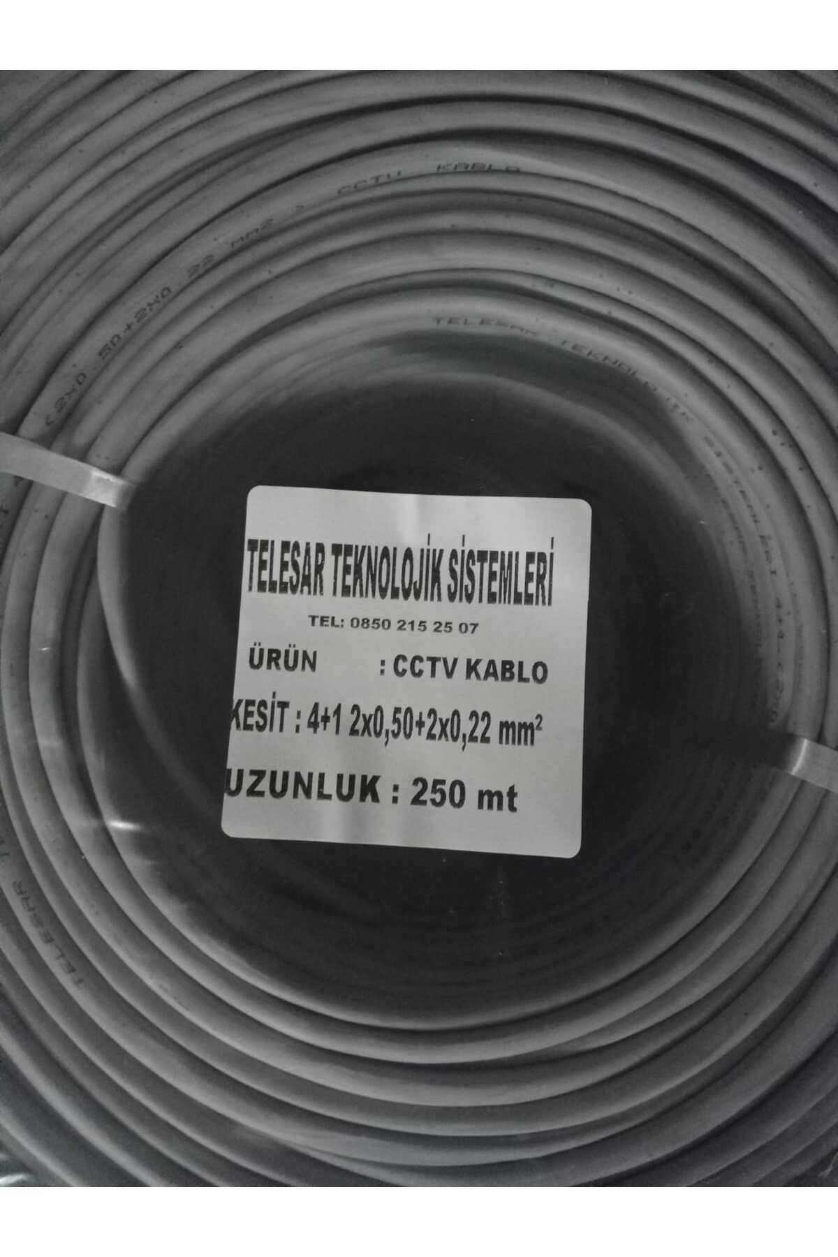 telesar MARKA YERLİ ÜRETİM 4+1*0,50mm KAMERA KABLOSU