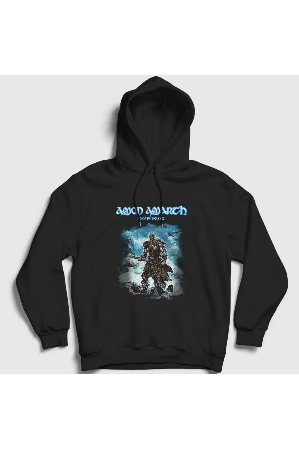 Presmono Hanorac Negru Unisex Cu Glugă Amon Amarth Jomsviking - Tt Unisex - S