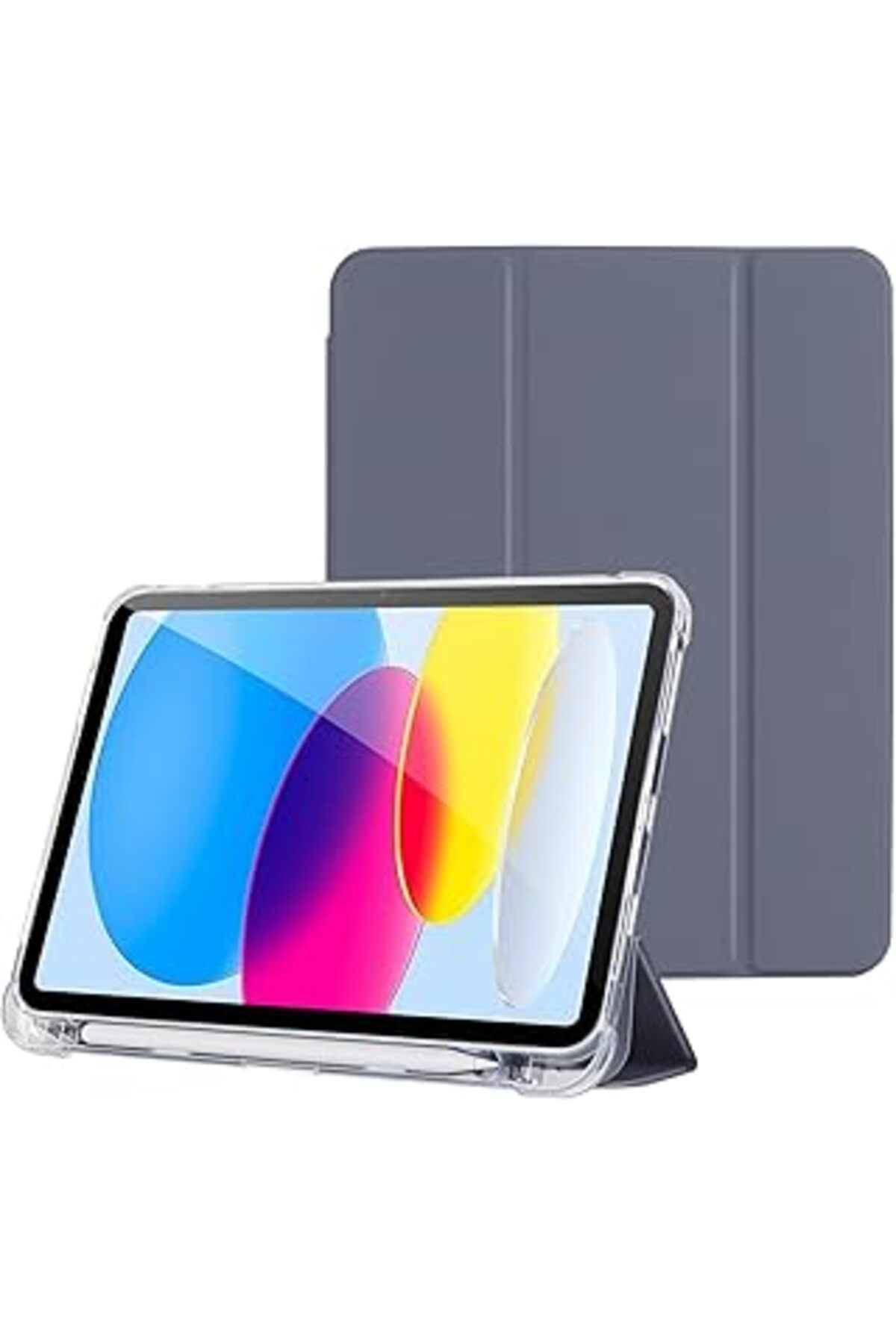 karadağsb Klasse Apple Ipad Air 5 / Air 4 10.9 Inç Uyumlu Smart Kılıf, Apple Pencil Kalemlikli, Trifold, Esne