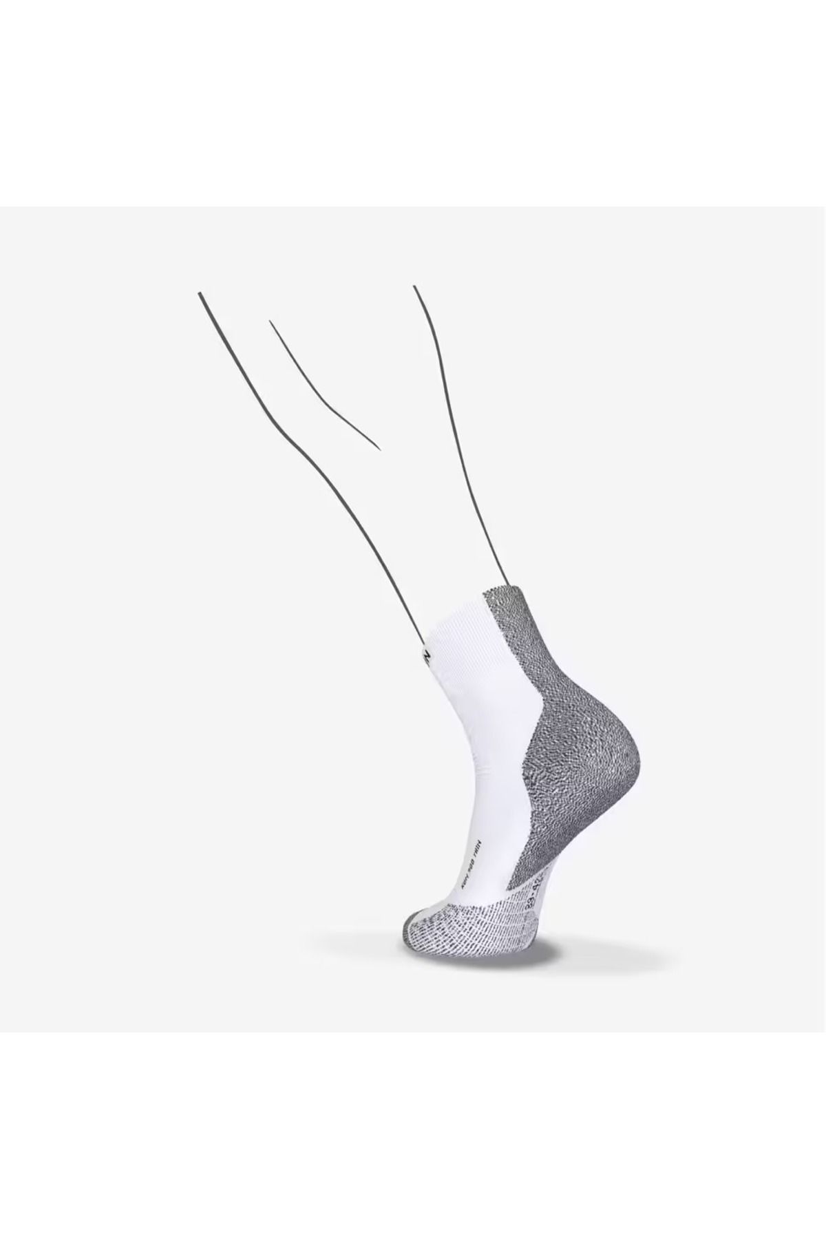 Decathlon-Thin Socks - Medium - Running - White - Run900 2