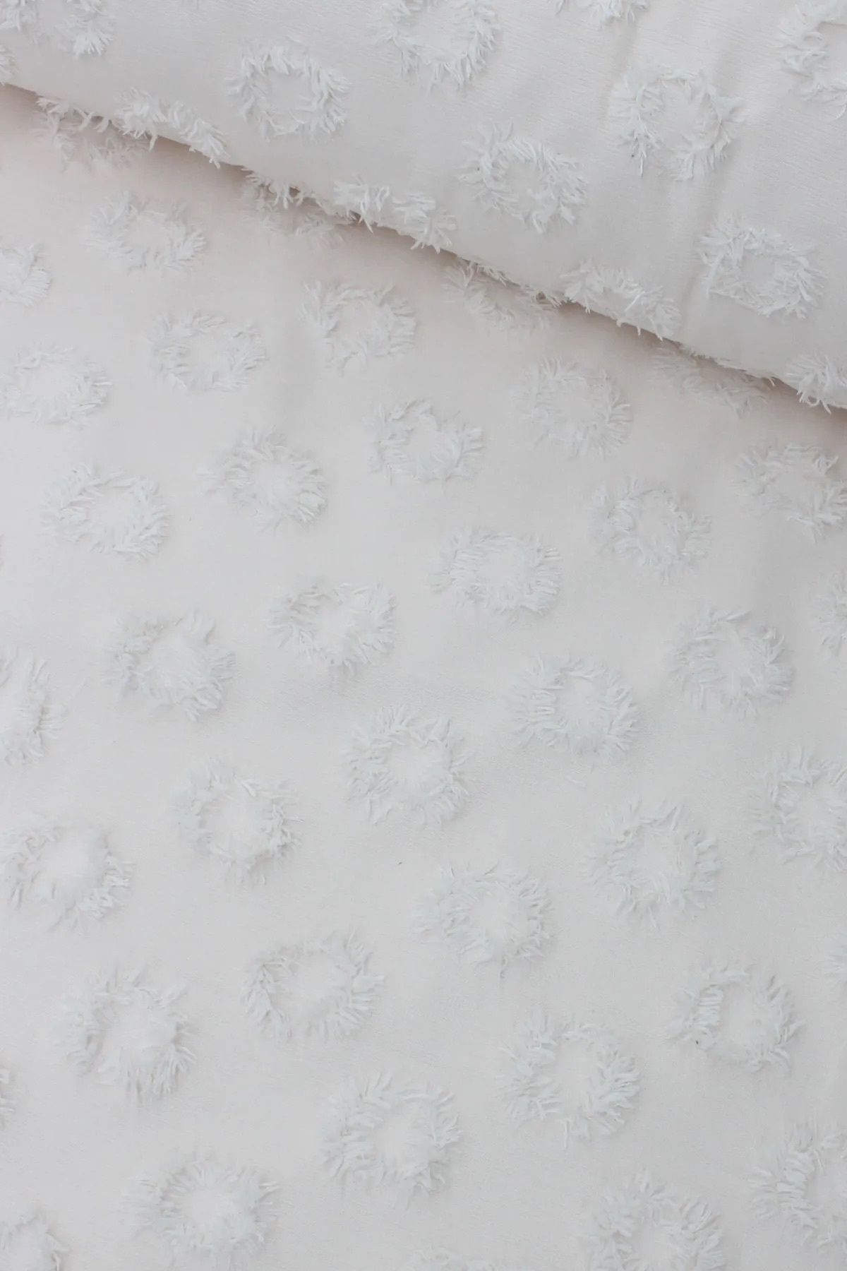 EVYA-100% Cotton Pompom Pique Set Double 200X230 cm Soft Breathable Summer Bedspread 4