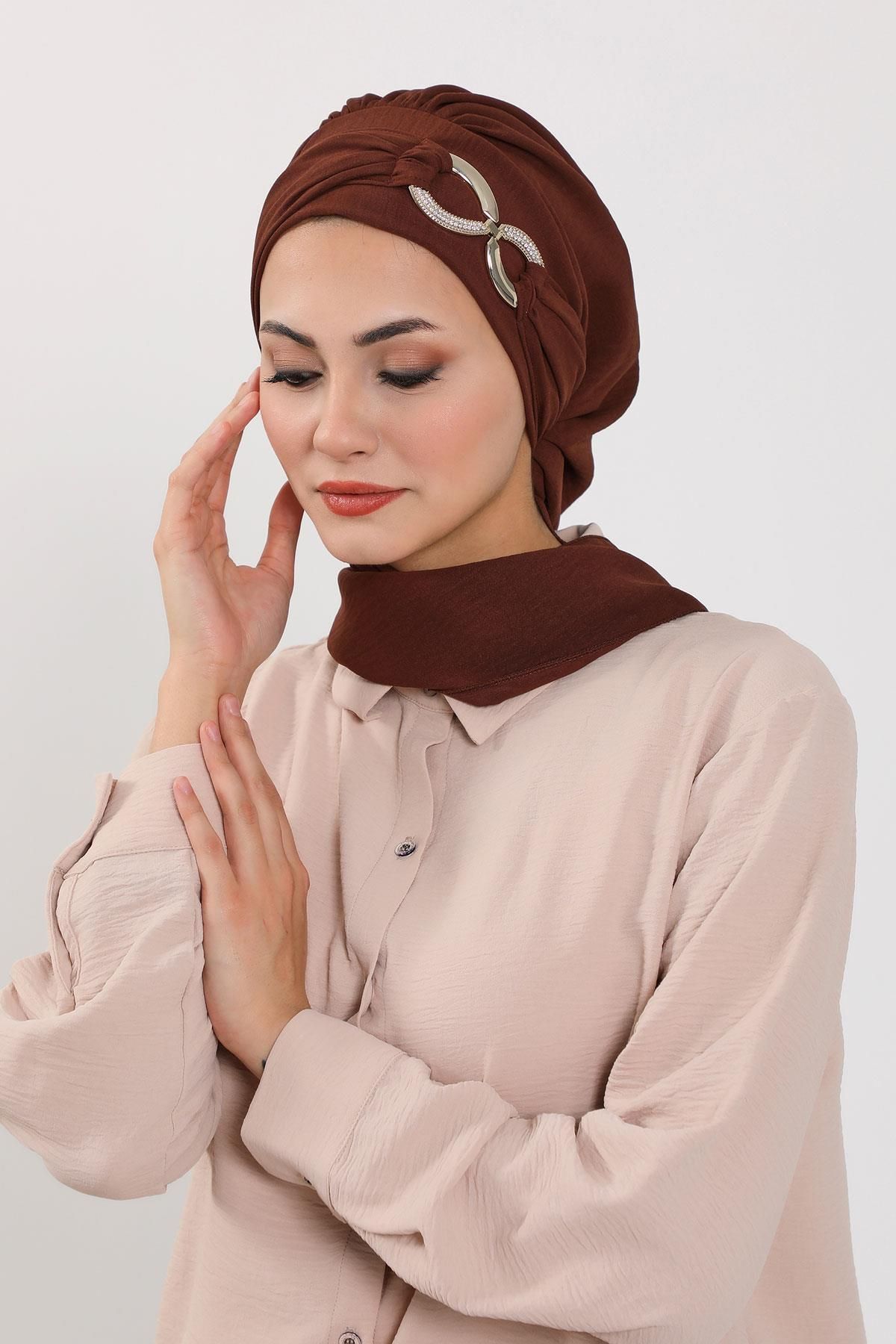 Aisha's Design-Ready Turban with Aerobin Fabric - Accessory, Ht-94 5