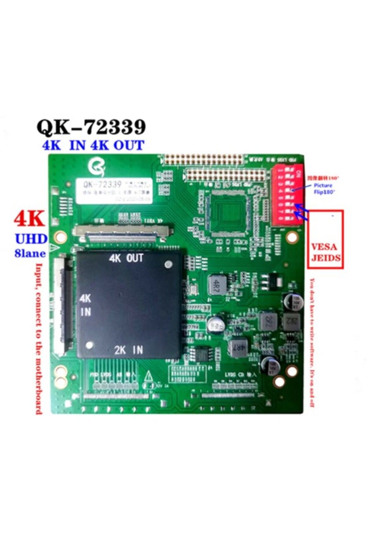 feifei Lcd Panel Flexi Repair Qk72339 4K İn 2K Out 4Kin2Kout