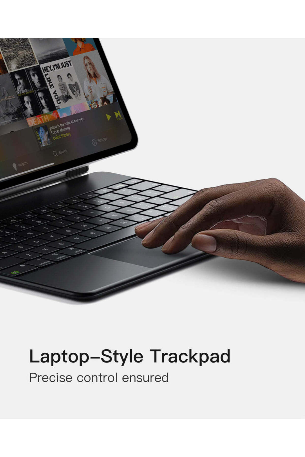 TOKQI İpad Air 13 Inç M3 2025 Uyumlu Manyetik Işıklı Magic Keybord