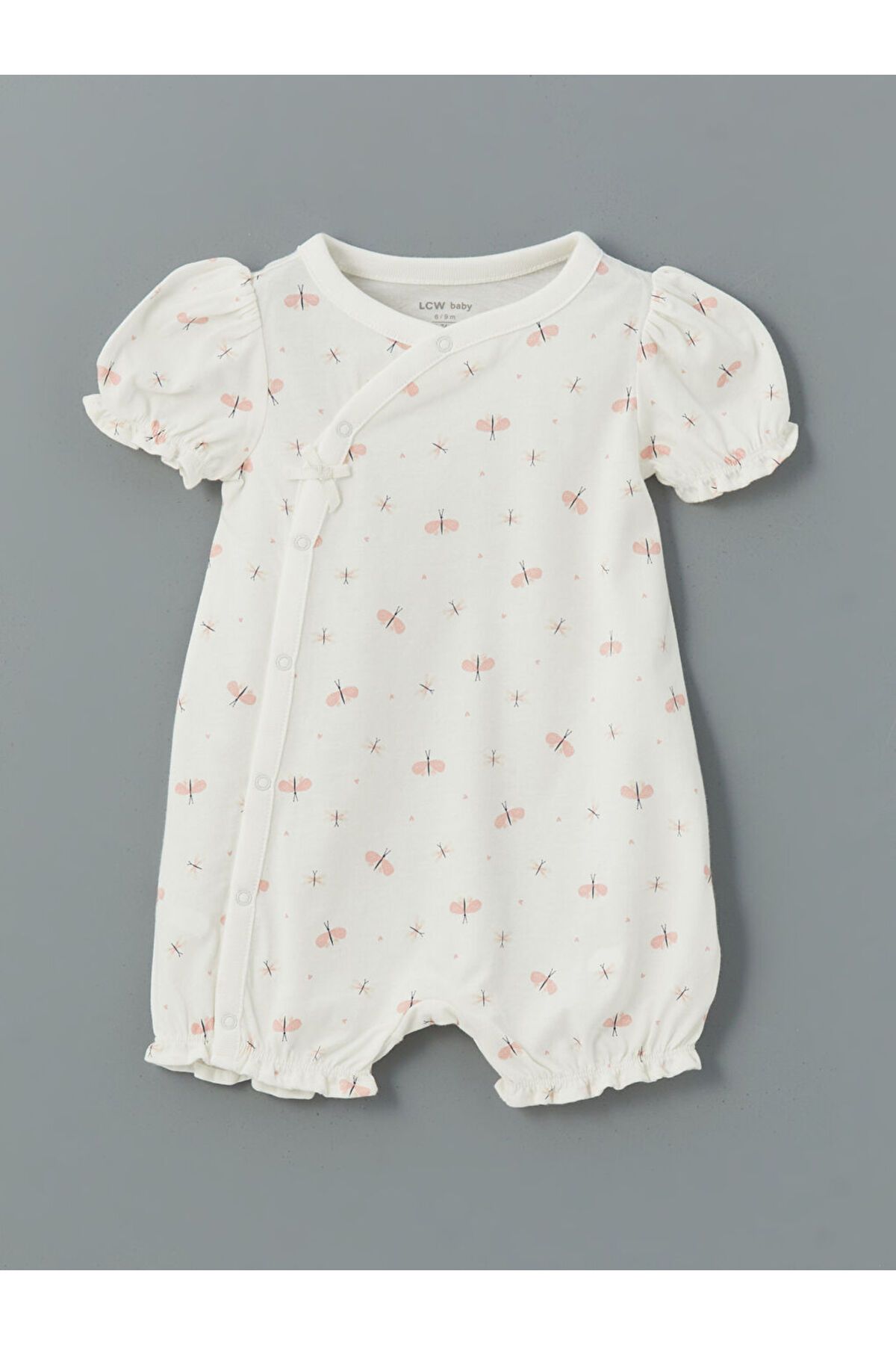 LC Waikiki Yeni Sezon Baskili Kiz Bebek Tulum ve Citcitli Body 2'li - S5ES27Z1