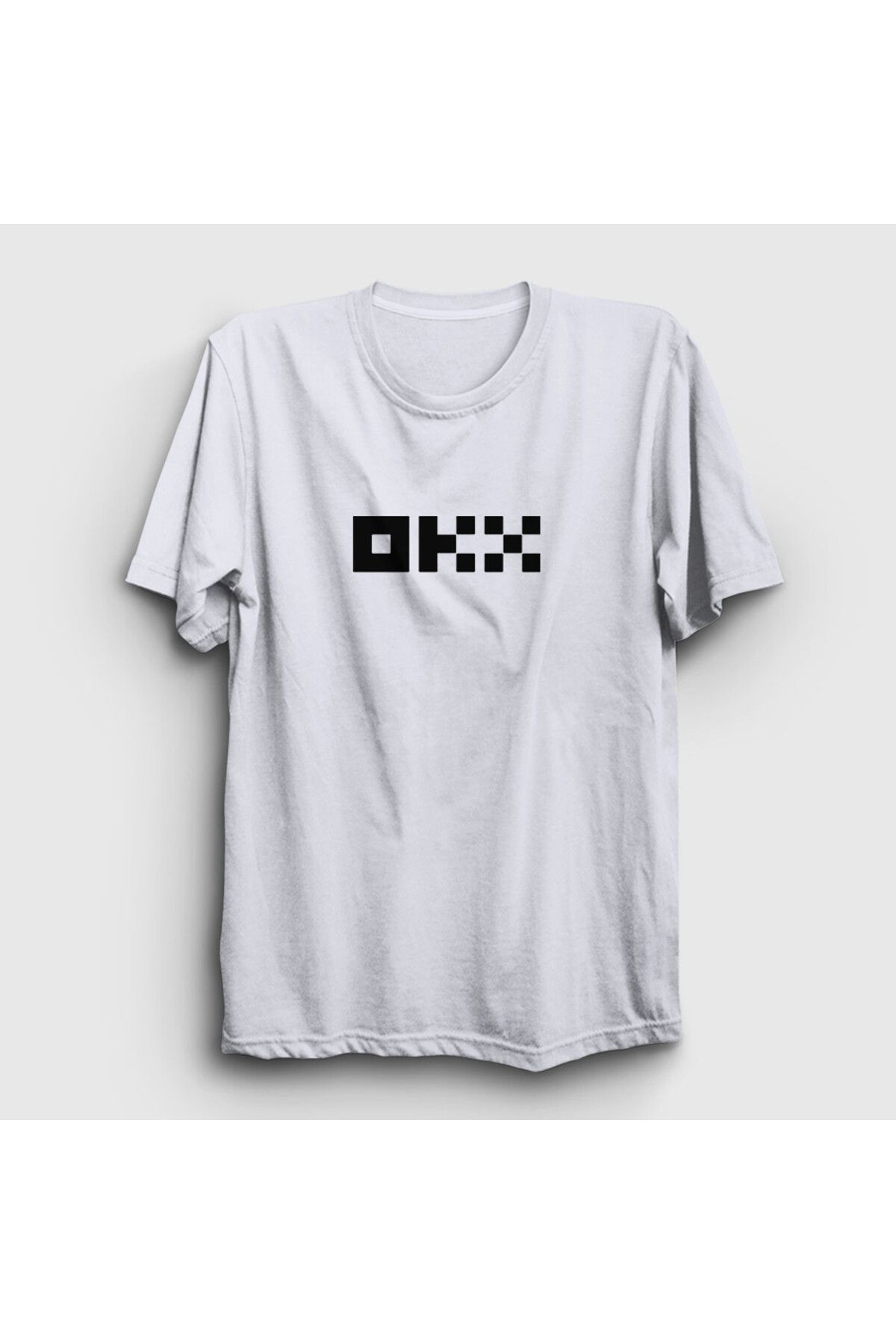 Presmono-Μπλουζάκι Unisex Okx Bitcoin Blockchain - Λευκό, λογότυπο 432041 ττ 1