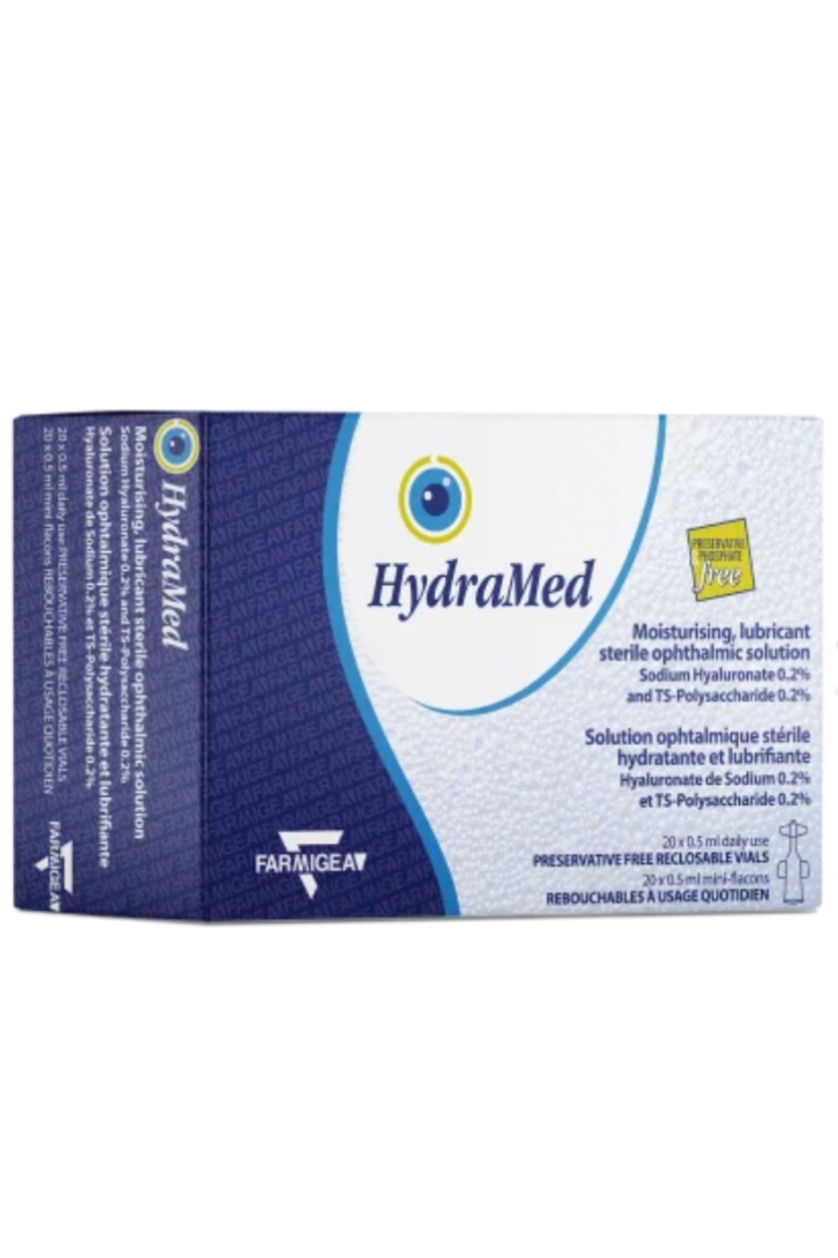 hydramed Nemlendirici Göz Damlası Vial ( Tekli ) 20*0,5 ml 10/2026