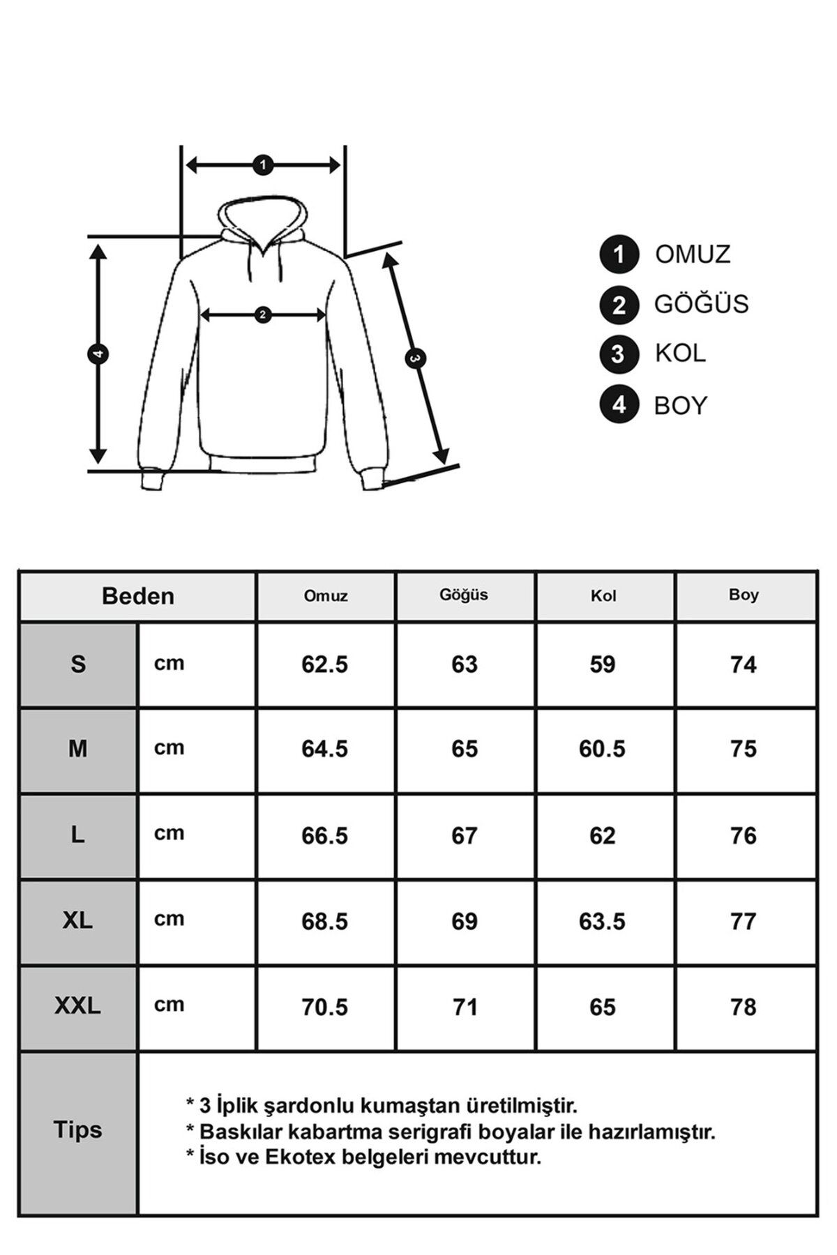 Trendiz-Unisex Stone Essentials Sweatshirt Kapuzenpullover 6