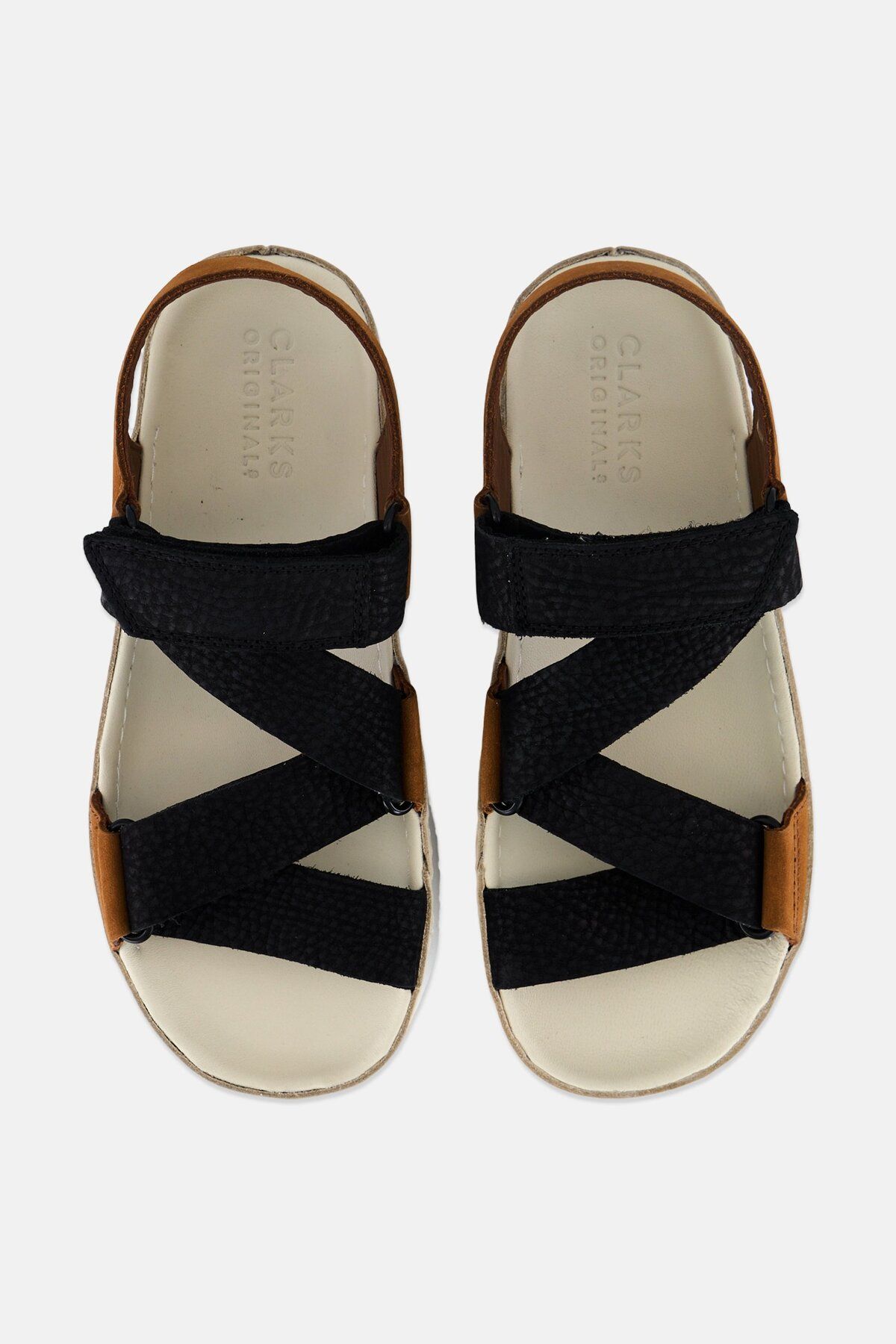 CLARKS-Women Ranger Elevtd Velcro Sandals, Black 3