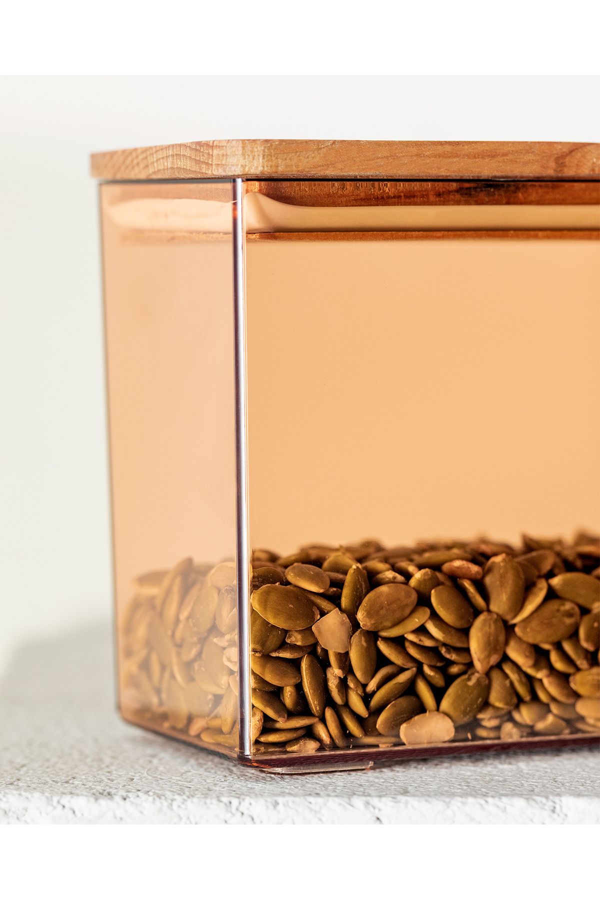Madame Coco-Lucille 1200 ml Storage Container with Wooden Lid 3