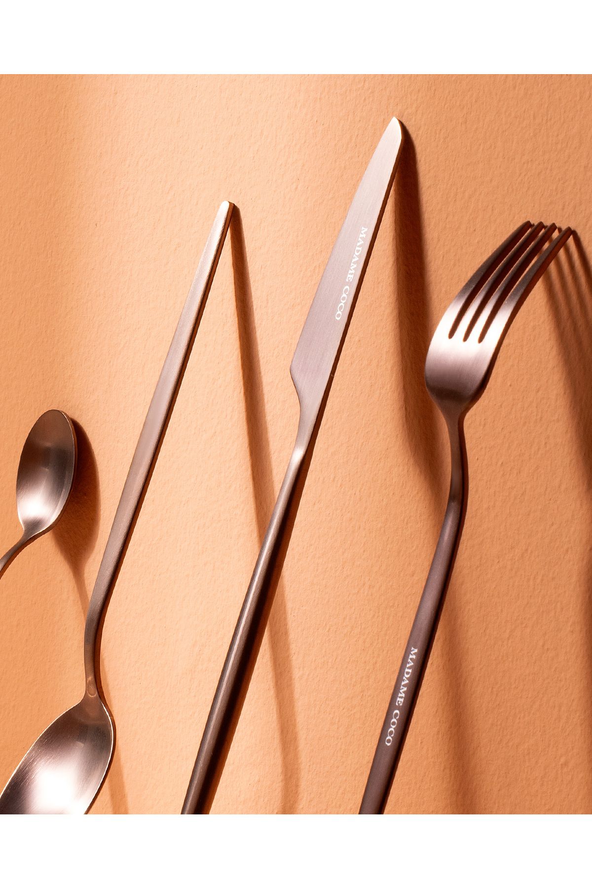 Madame Coco-Freya 24pcs Bronze Spoon Set - Fork Knife 2