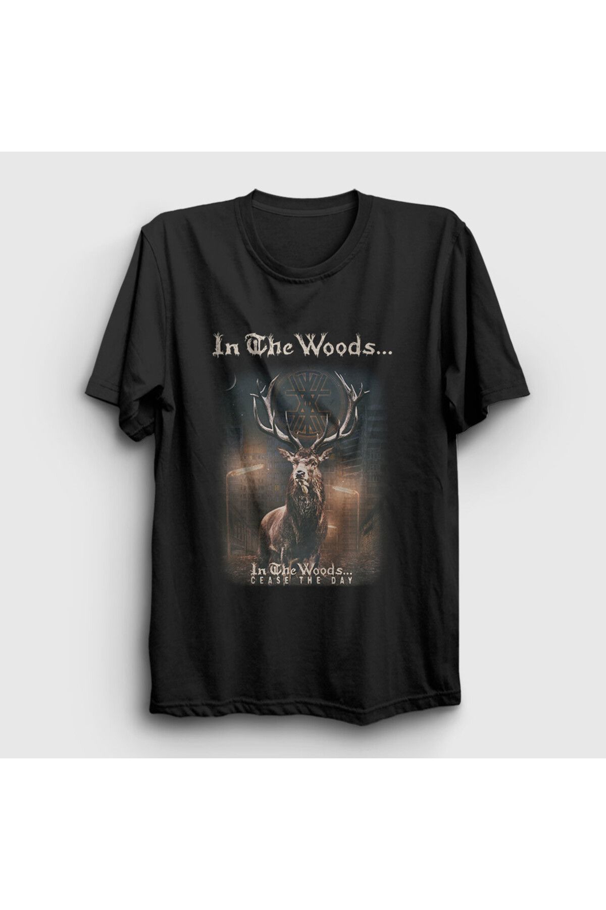 Presmono Tricou Negru Unisex Cease The Day In The Woods - Tt Unisex - L