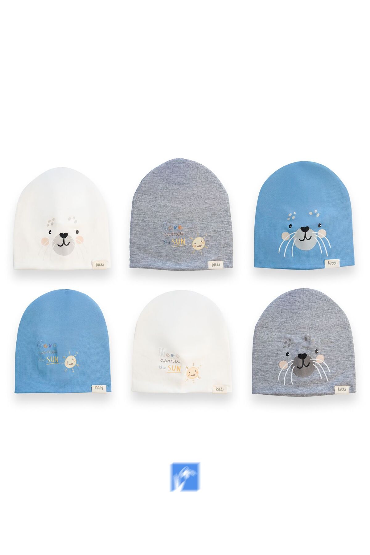 Kardelen Butik Denizli %100 Cotton Çift Kat Erkek Bebek Penye Bere  ( 0-18 Ay ) fotoğrafı 5 (önizleme)