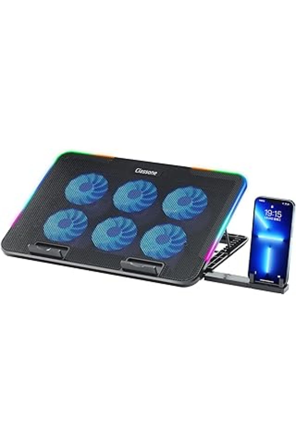 shop Gaming M60 Laptop Soğutucu, Notebook Stand,10 Rgb Işık Kontrolü, 15.6-17 Inch, Hız Kontrol