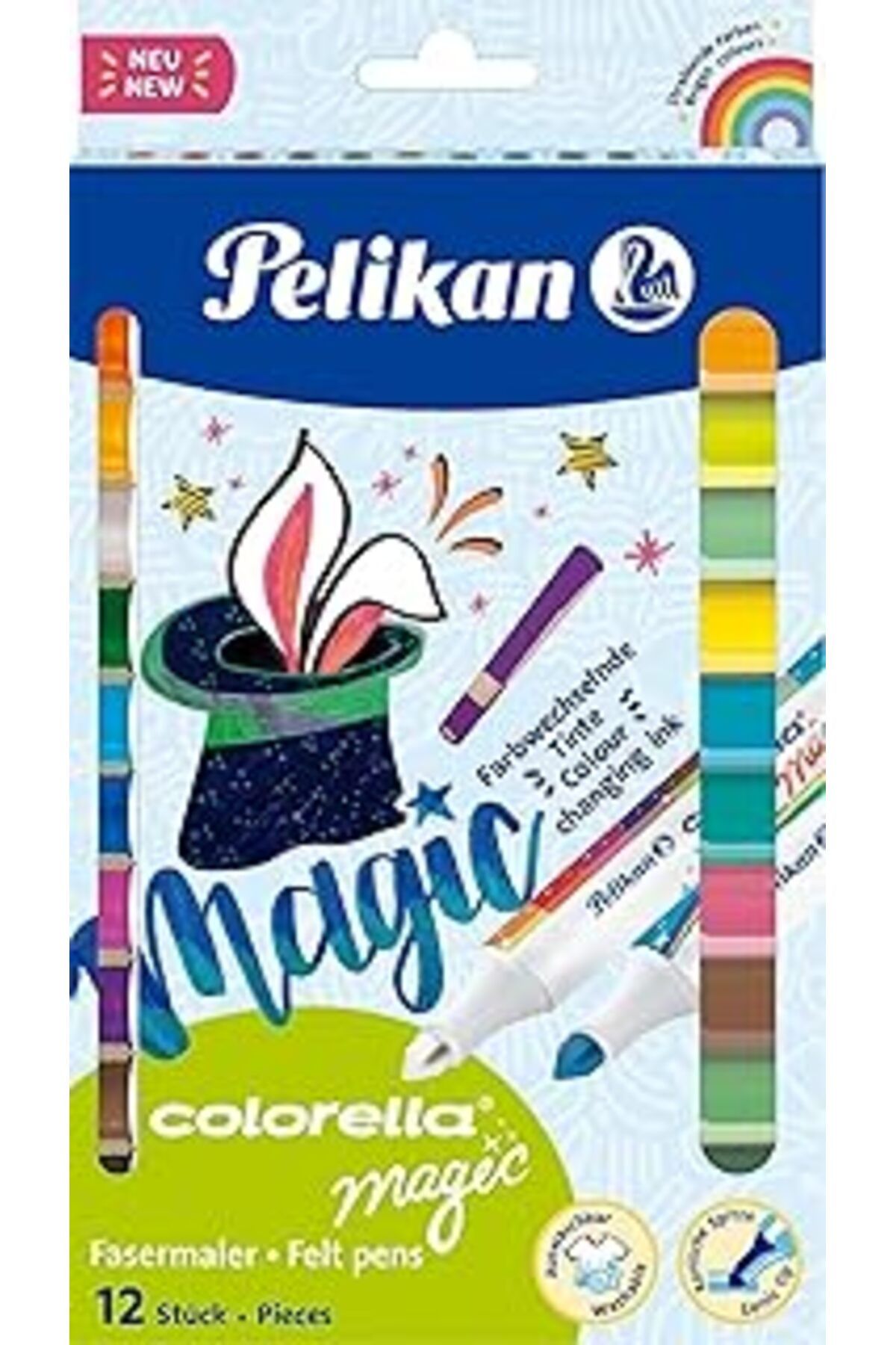 NZM TİCARET Pelikan Colorella 411 Keçeli Kalem, 12Li Kutu