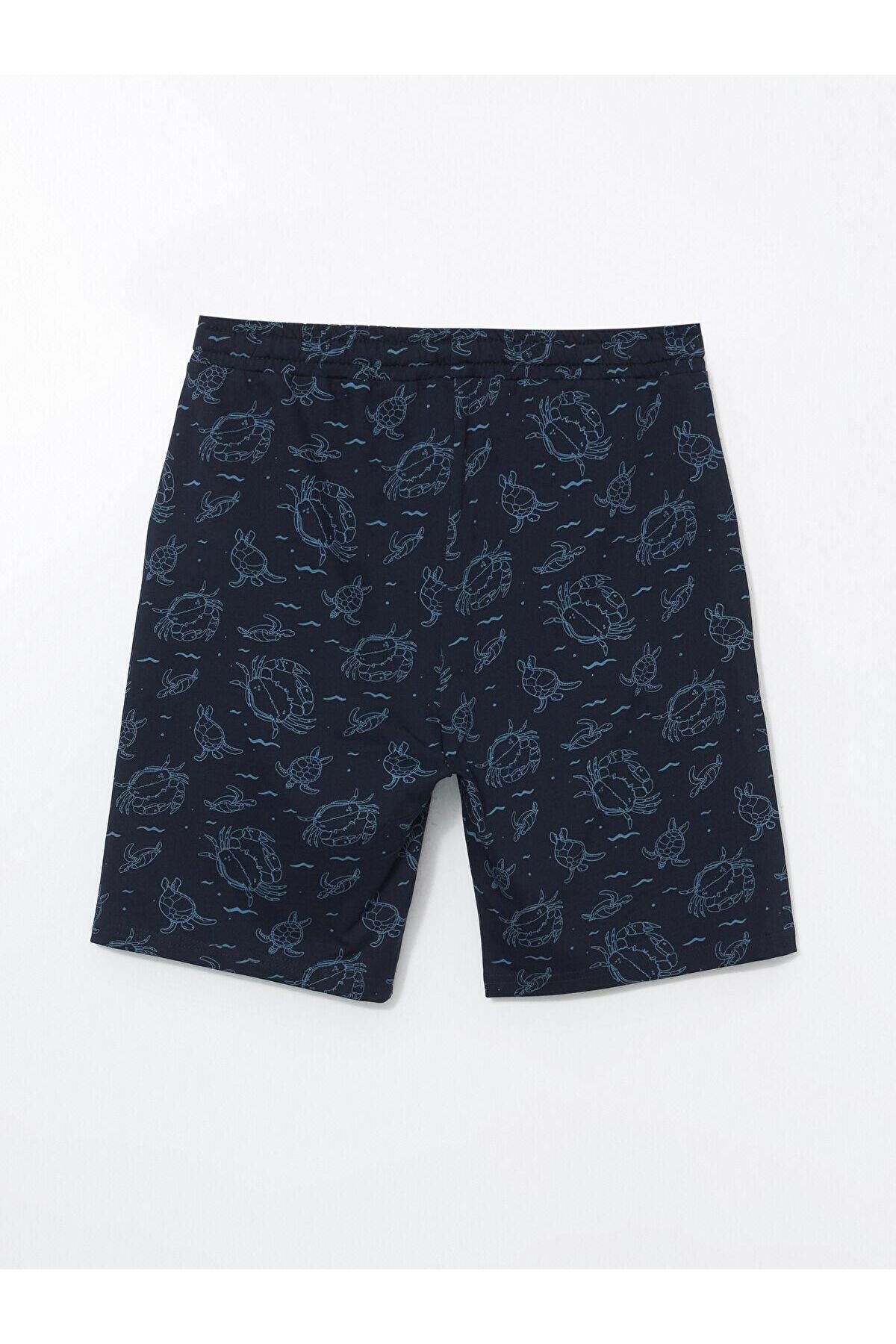 LC Waikiki-Ανδρικό σορτς με πυτζάμες Standard Fit 2