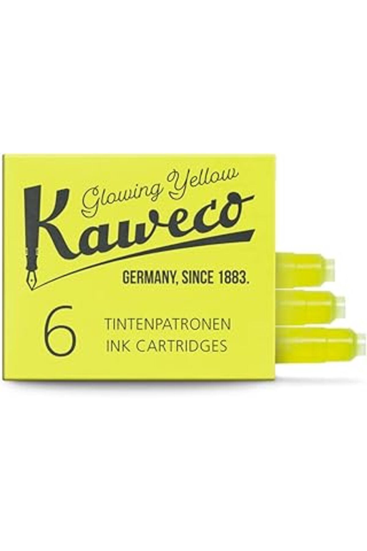 Pazarcan Kaweco 10001220 Dolmakalem Kartuş Neon Sarı 6'Lı