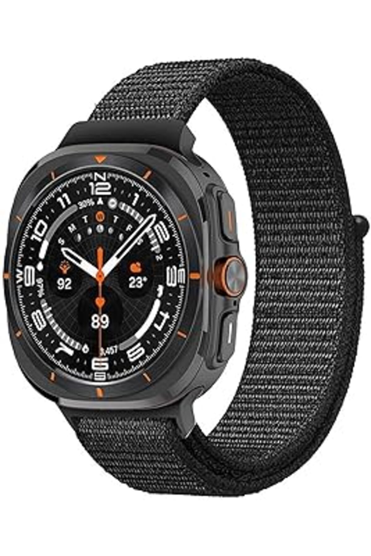 Hepta Collection Galaxy Watch Ultra Hasırlı Kordon Woven Sport Loop (Samsung Galaxy Watch Ultra Ile Uyumlu Kordon, A