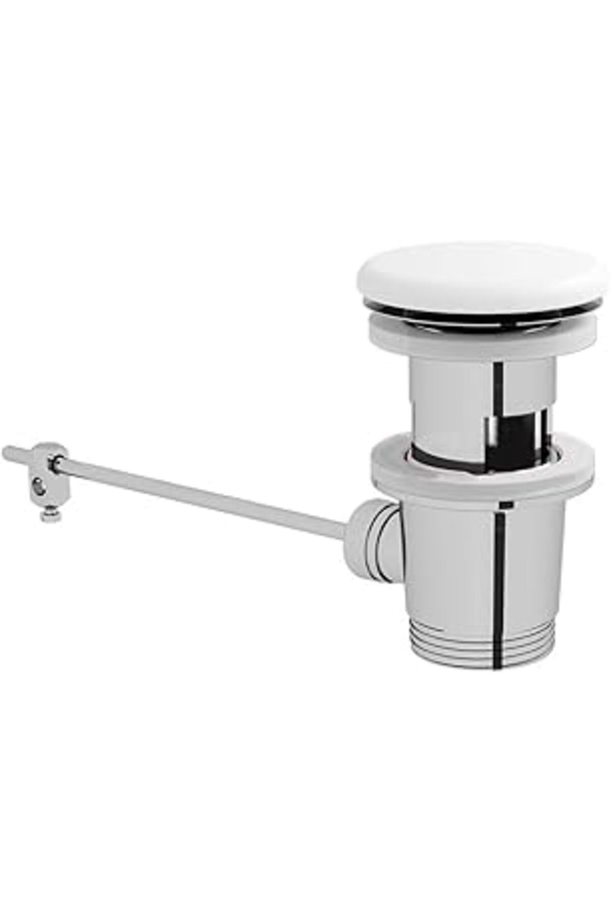 Pİ GLOBAL Vitra Metropole Beyaz Seramik Süzgeç, Lavabo Sifon Üst Grubu - 6397L003-0159
