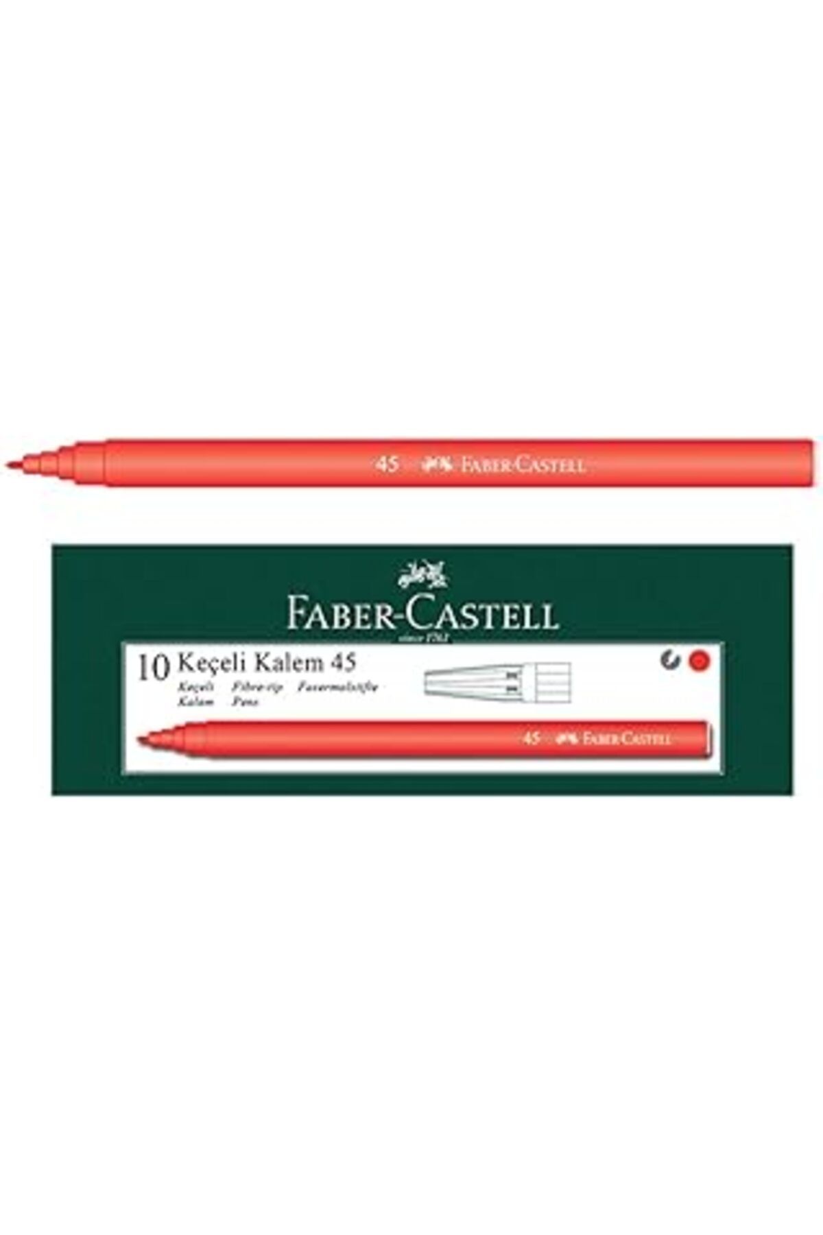 Roses Store Faber-Castell Keçeli Kalem Kırmızı