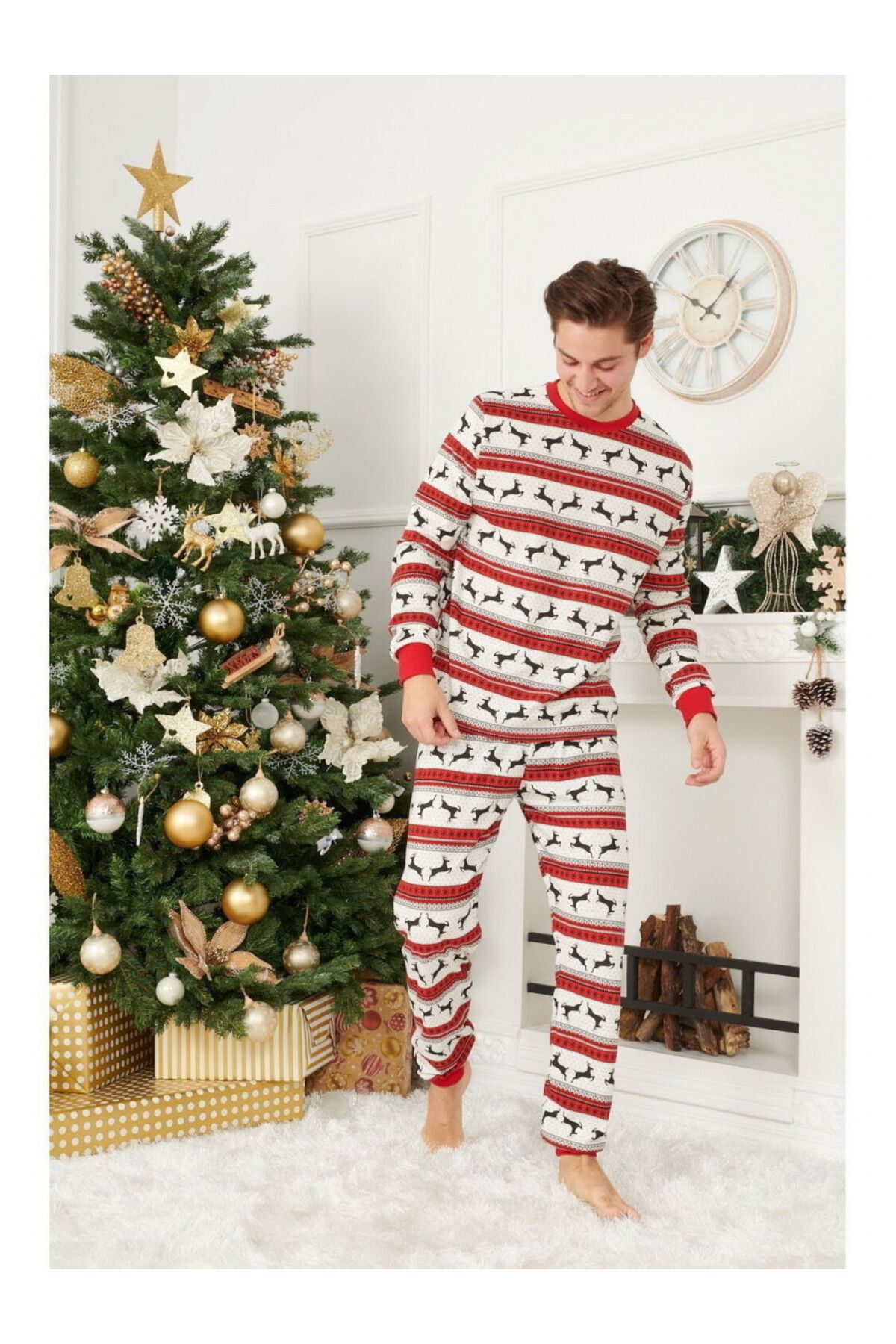 Purely Chic Pijamale De Craciun Barbat Model Dasher Masculin - S