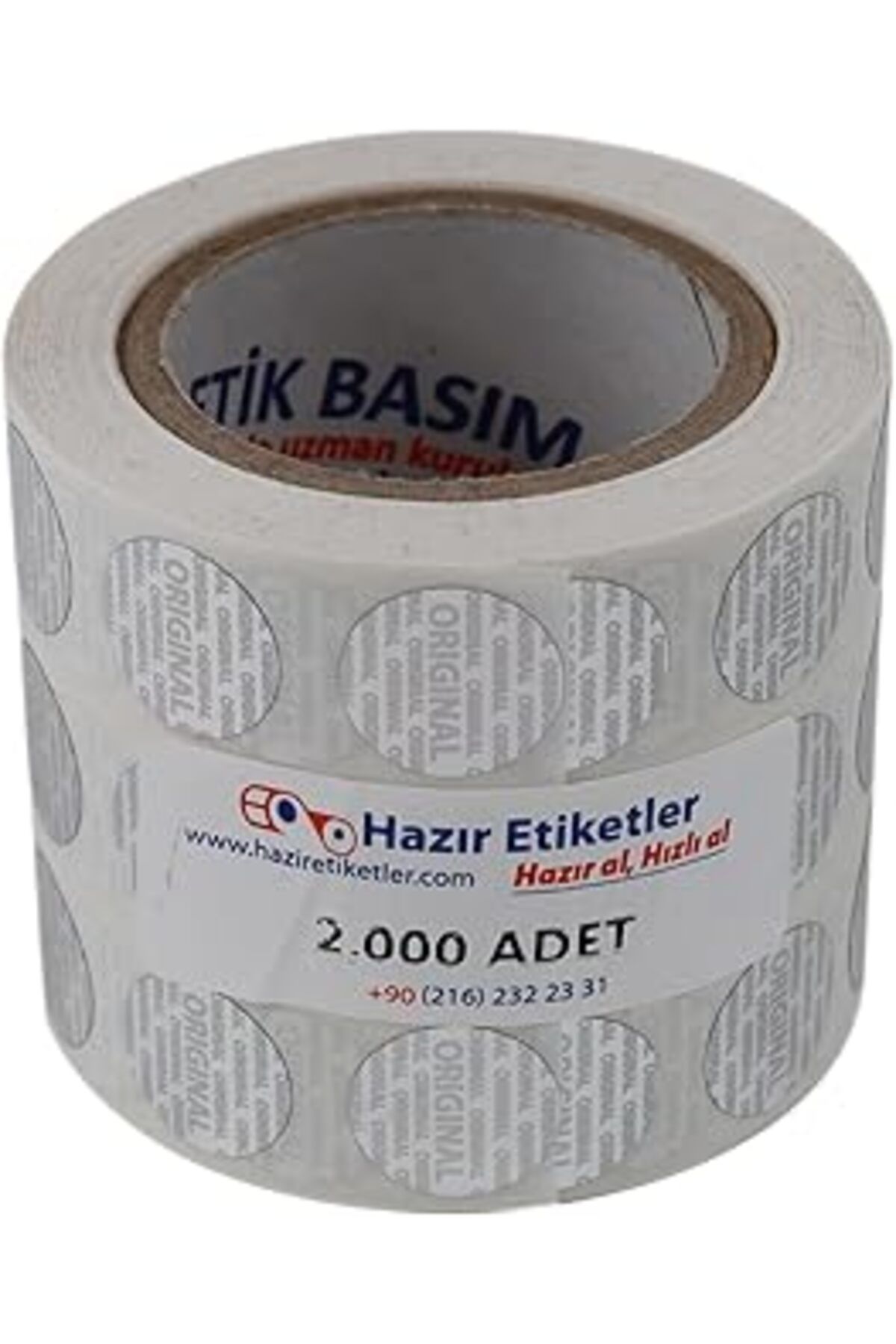 DENİZBİLİŞİM Hazır Etiketler , Hazır Al Hızlı Al Original Etiketi Pp Metalize(Hologramlı) 15Mm Çapında 2000 Adet