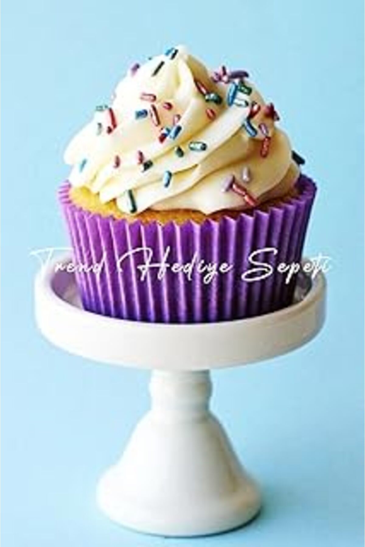Pazarcan Takribi 200 Adet Büyük Boy Mor Muffin Kek Kalıbı, Cupcake Kağıdı, Browine Kalıbı 50X40 Mm