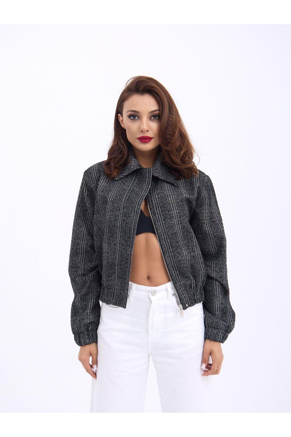 velmorafashion 7222 CEKET-SİYAH