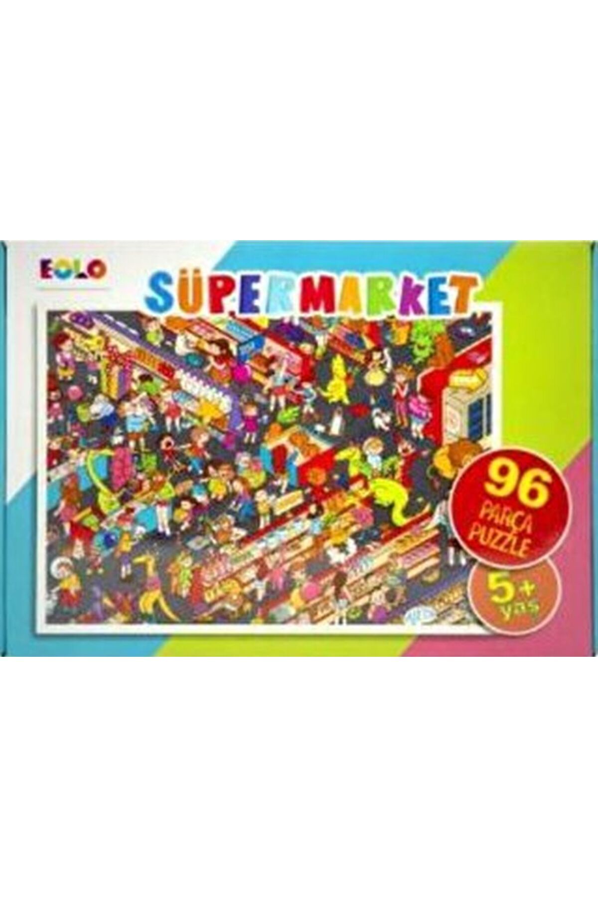 Türk Dil Kurumu Yayınları Yer Puzzle-96 Parça Puzzle - Süpermarket