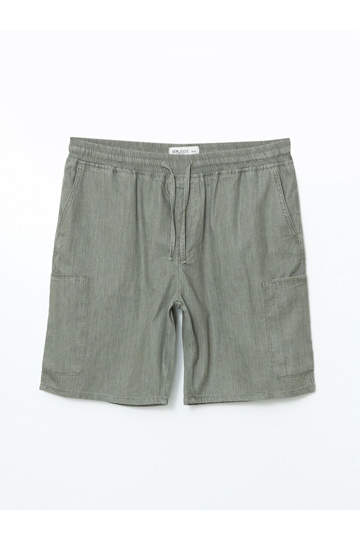 LC Waikiki-Sparkling Selections from Shining Store |   Jeans Green Relaxed Fit Men's Jean Shorts 5