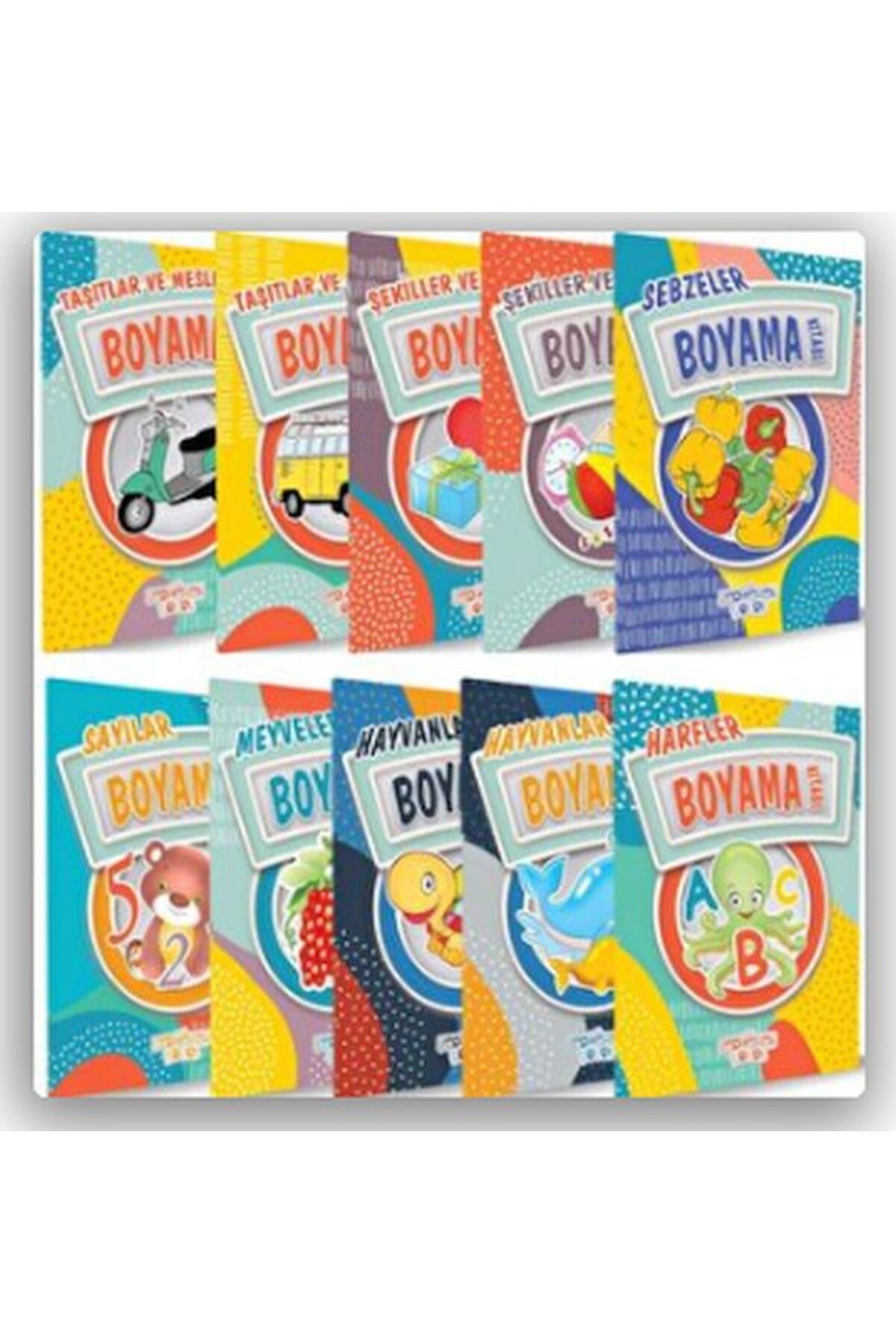 Türk Dil Kurumu Yayınları Boyama Kitapları (10 Kitap Takım)