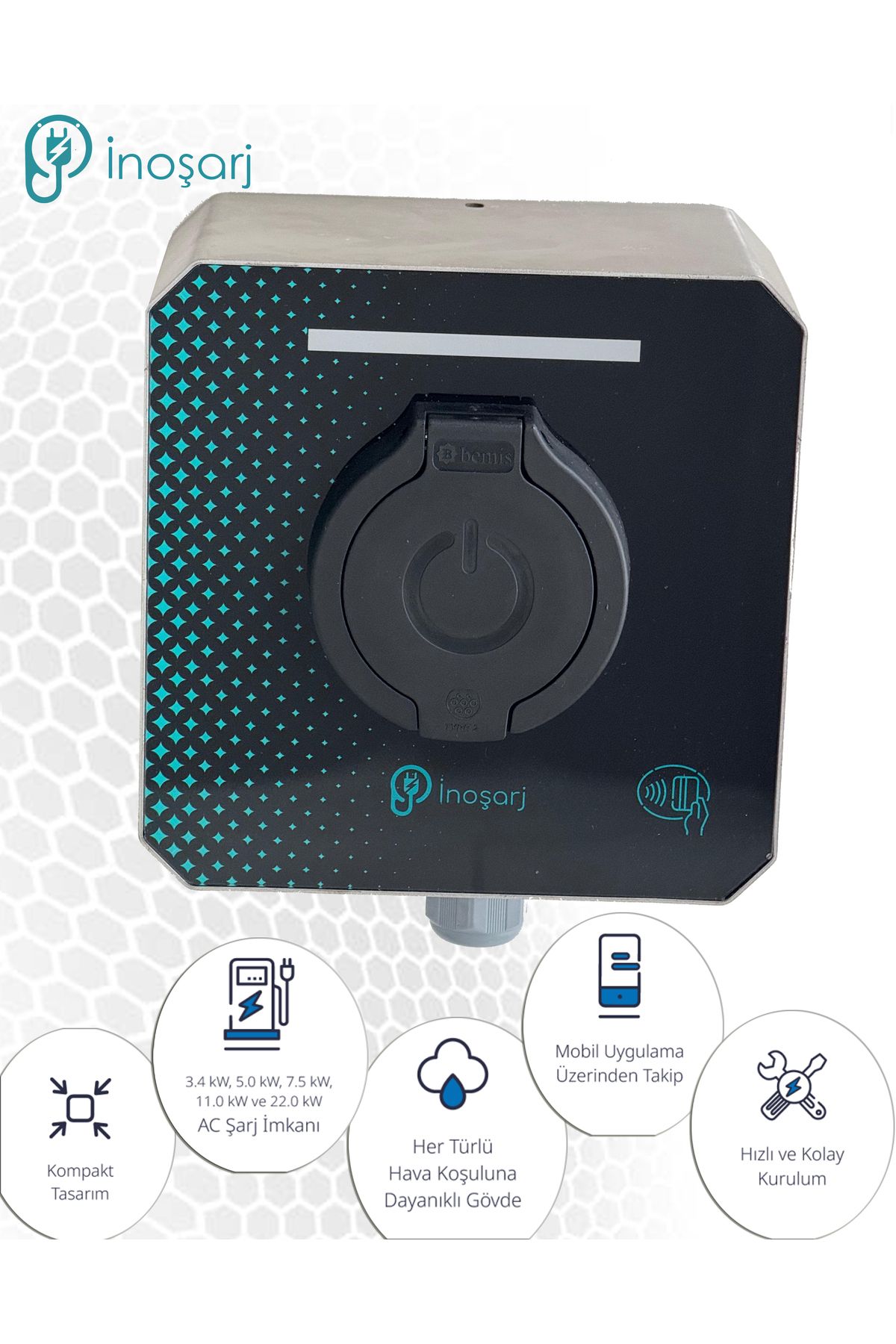 inoşarj İnoşarj 22kw Elektrikli Araç Şarj Istasyonu