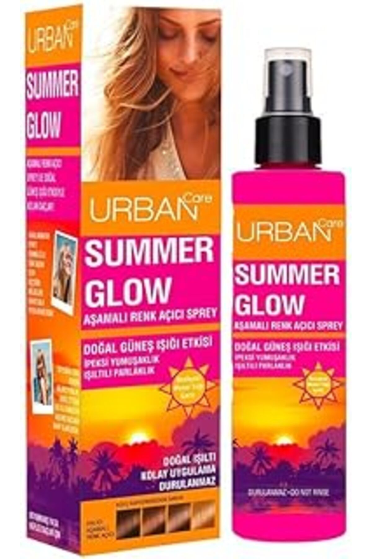 ebadi Summer Glow Aşamalı Renk Açıcı Saç Spreyi 150 Ml- Vegan