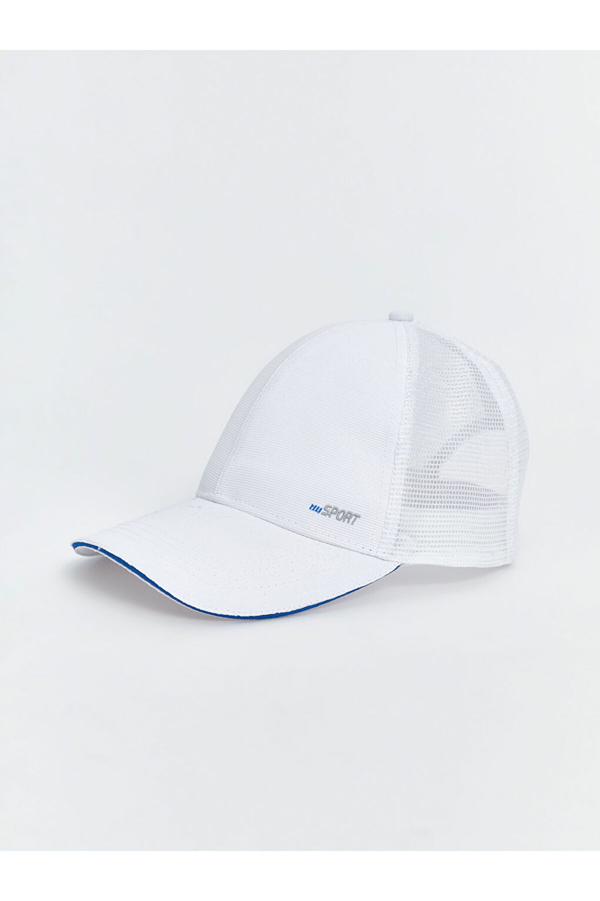 LC Waikiki-Lcw Accessories White Mesh Detailed Men's Cap Hat 2