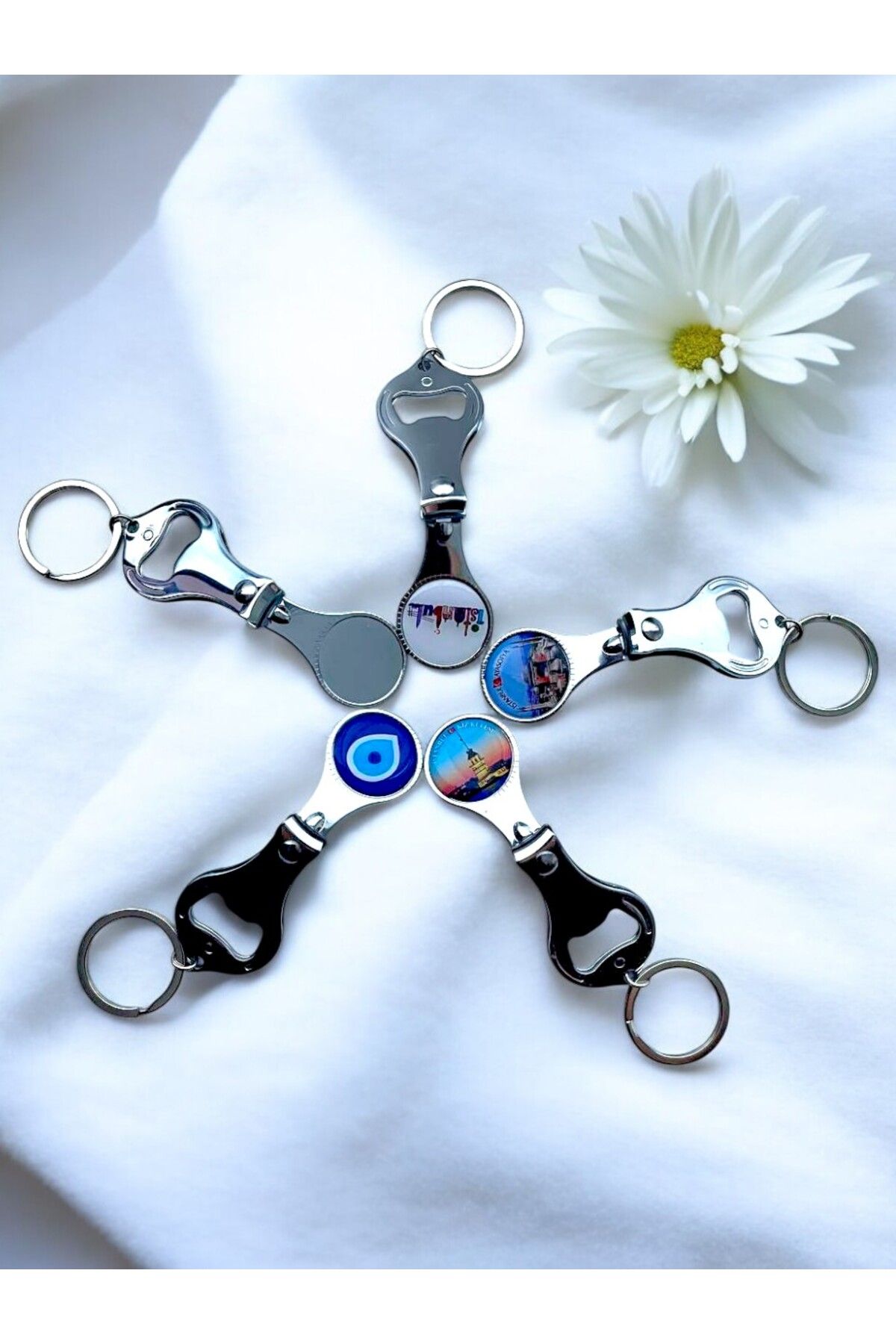 GALATA GIFT-Five Nail Clippers, Keychain, Family Size Scissors with Keychain and Istanbul Sticker 3