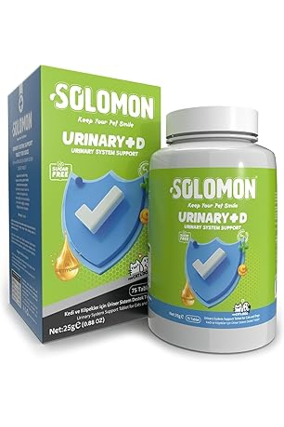 Mu Art Urinary Plus D Tablet Ve Köpek (Kedi Ve Köpekler Üriner Sağlık Destek Tableti 75 Adet)