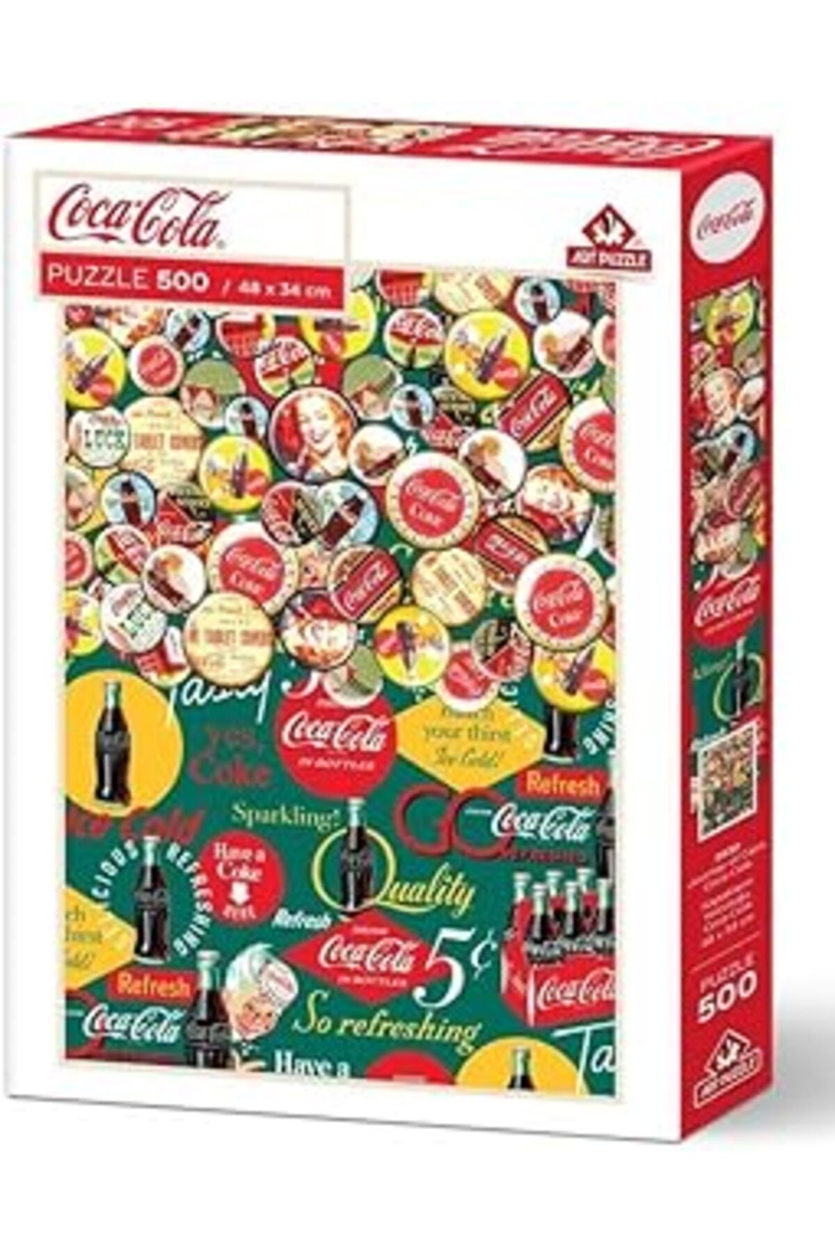 shop Art Puzzle Kapakların Yolculuğu, Coca-Cola-500 Parça Puzzle