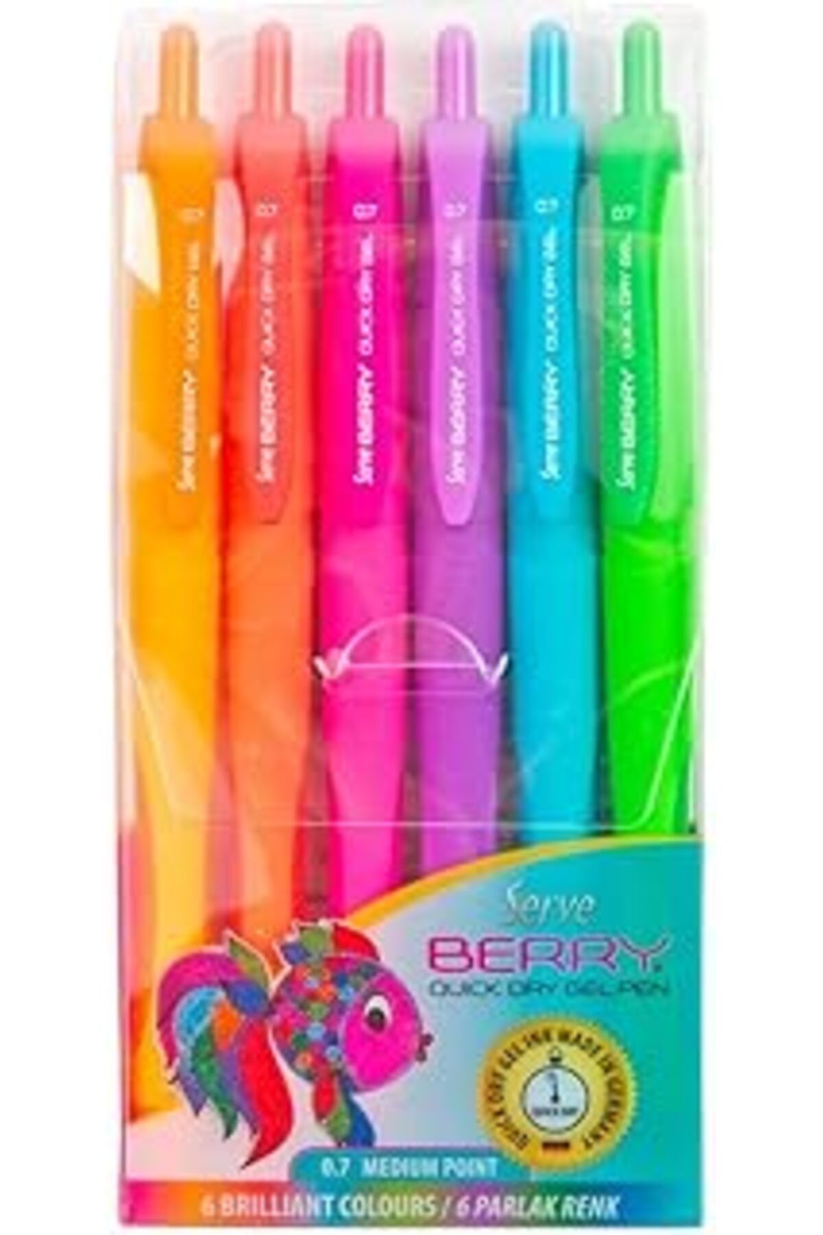 NETWORK ART Serve Berry Jel Kalem 07mm Karma Blister 6li