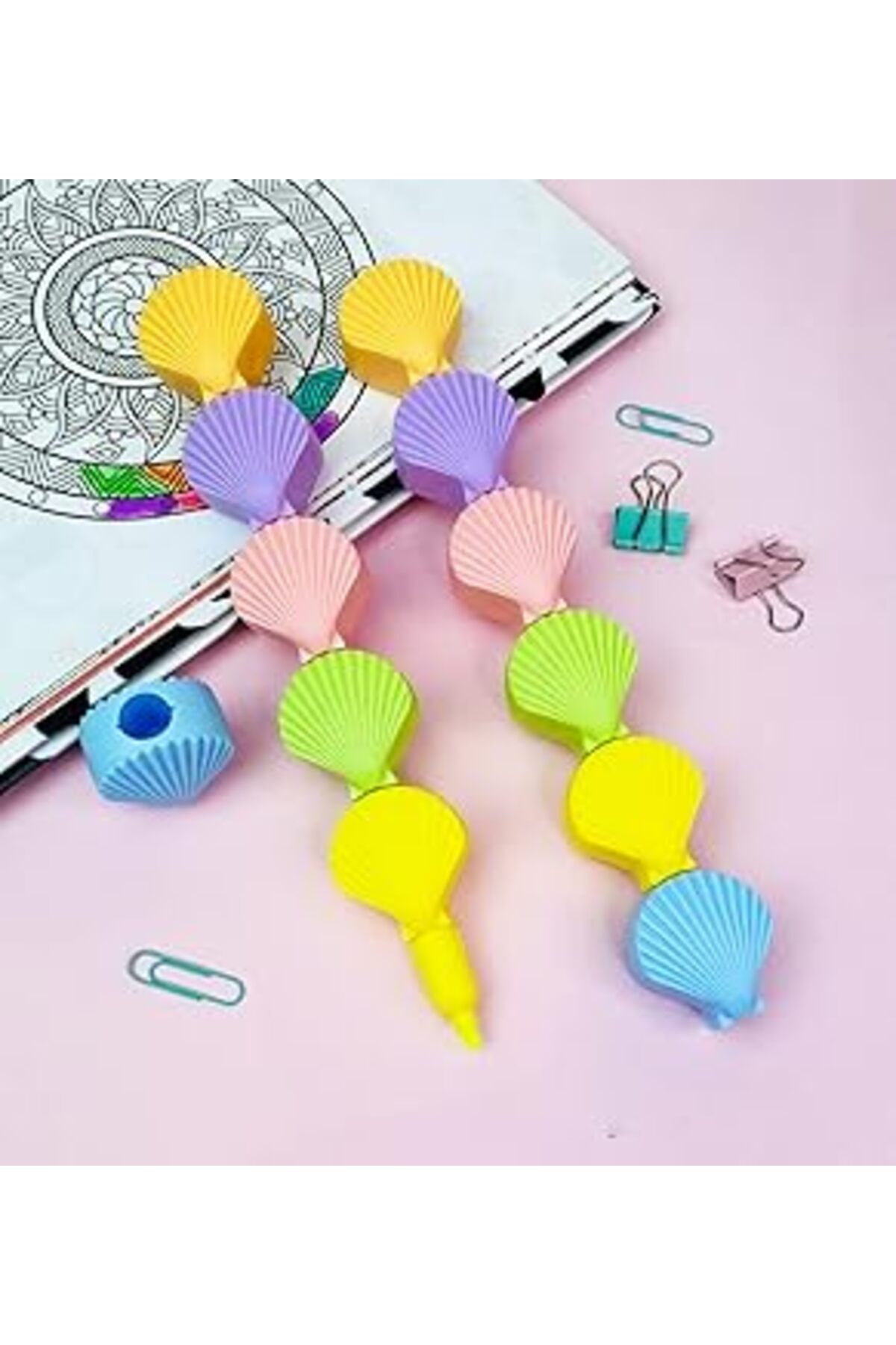NETWORK ART giftmoda 5'li İstiridye Tasarımlı Keçeli Kalem