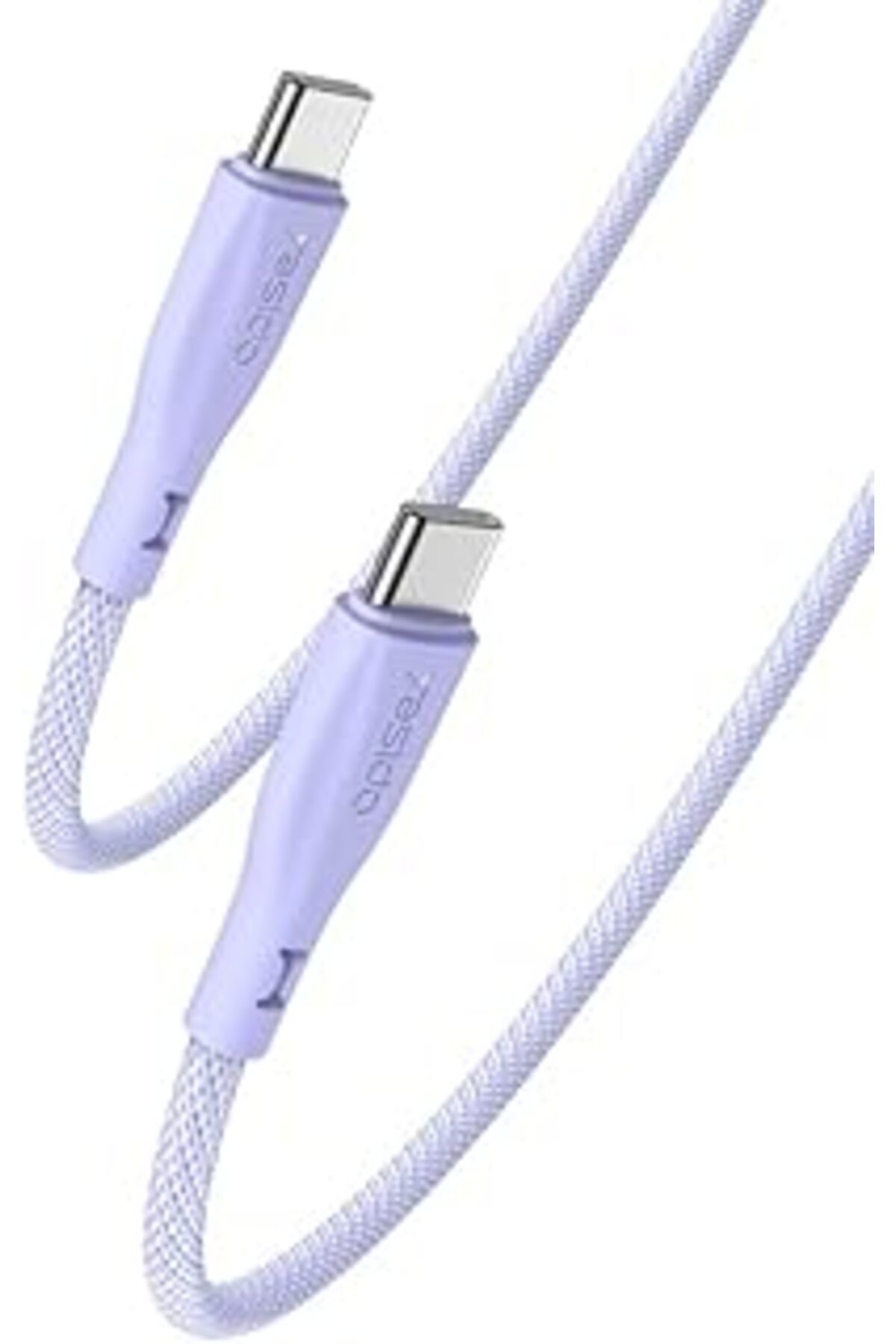Pazarcan Yesido 1.2M 60W Type-C To Type-C Pd Hızlı Şarj Kablosu - Mor