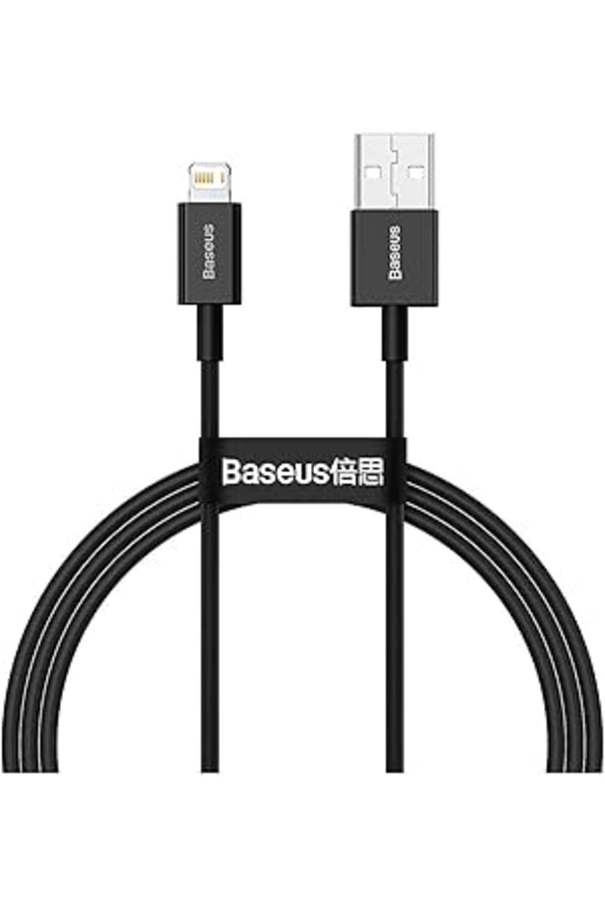 Pazarcan Superior 2.4A 100 Cm Lightning Şarj Kablosu Siyah
