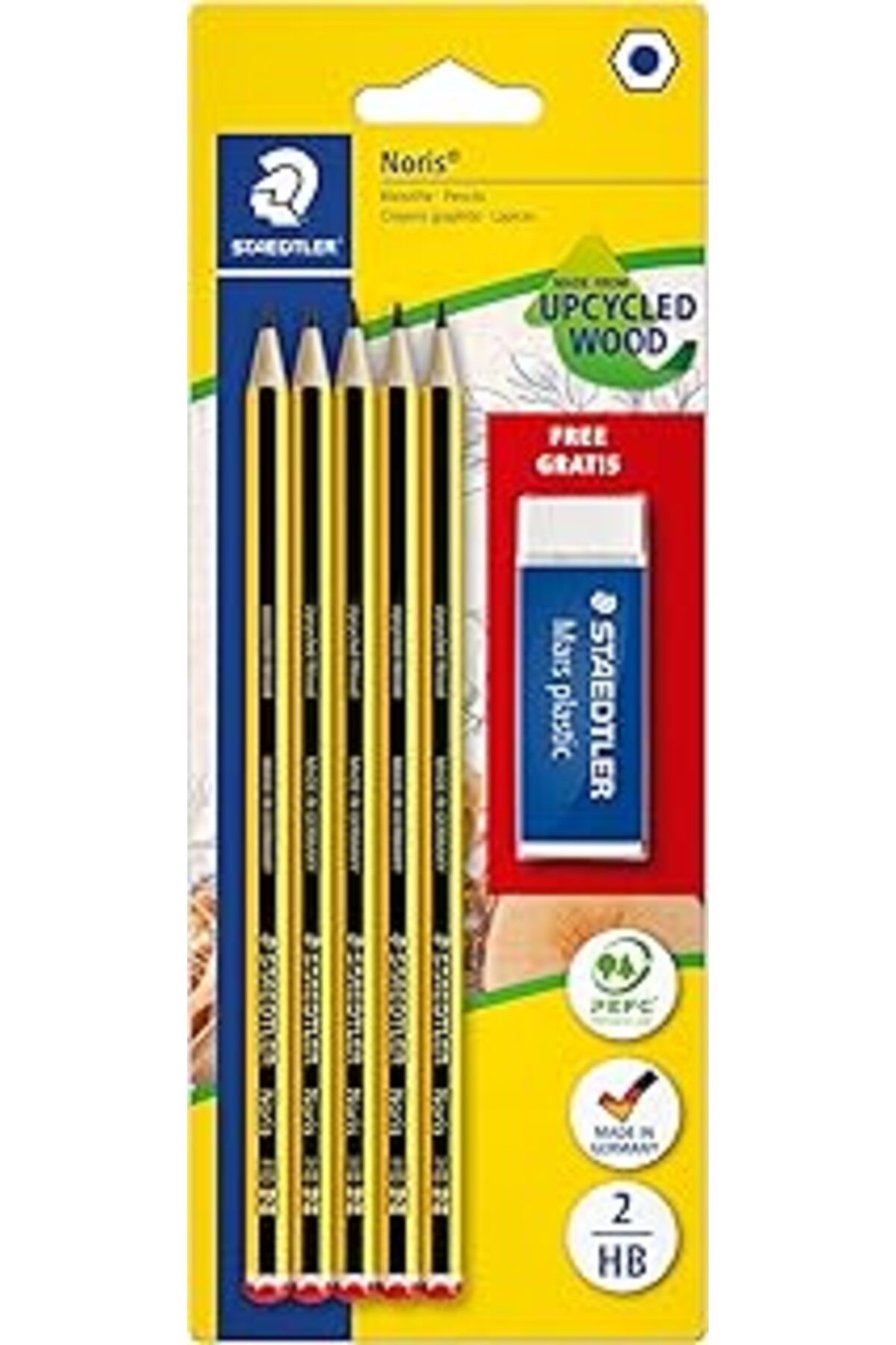 NETWORK ART Staedtler 120 A Sbkd Noris Kurşun Kalem Set 5 X Noris Kalem 1 X Silgi 1 X Kalemtraş