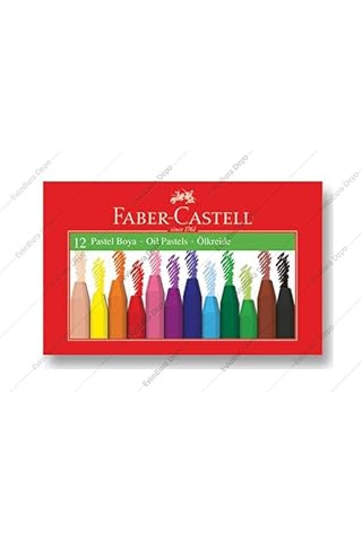 NZM TİCARET Faber-castell Pastel Boya, 12 Renk
