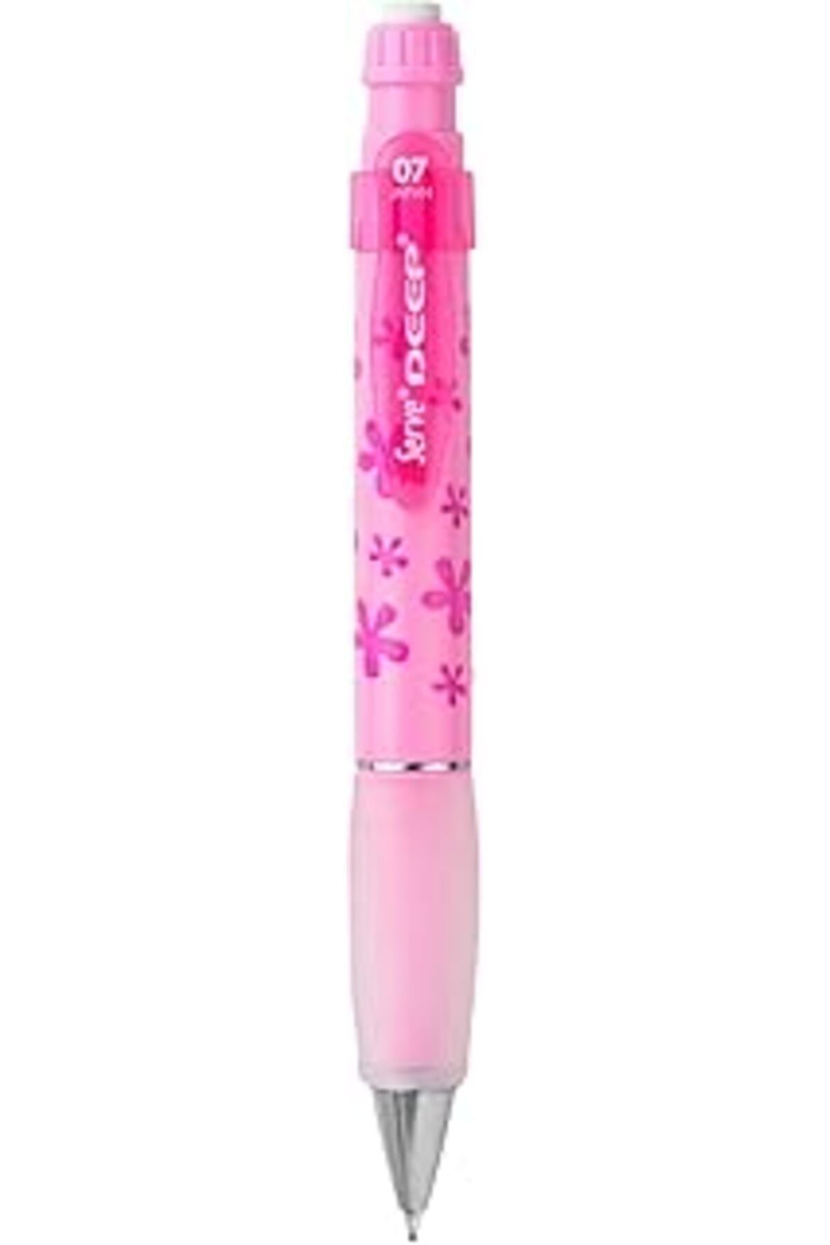 Mu Art Serve Deep Mekanik Kurşun Klm 07 Mm, Şeker Pembe, Çiçek Deseni