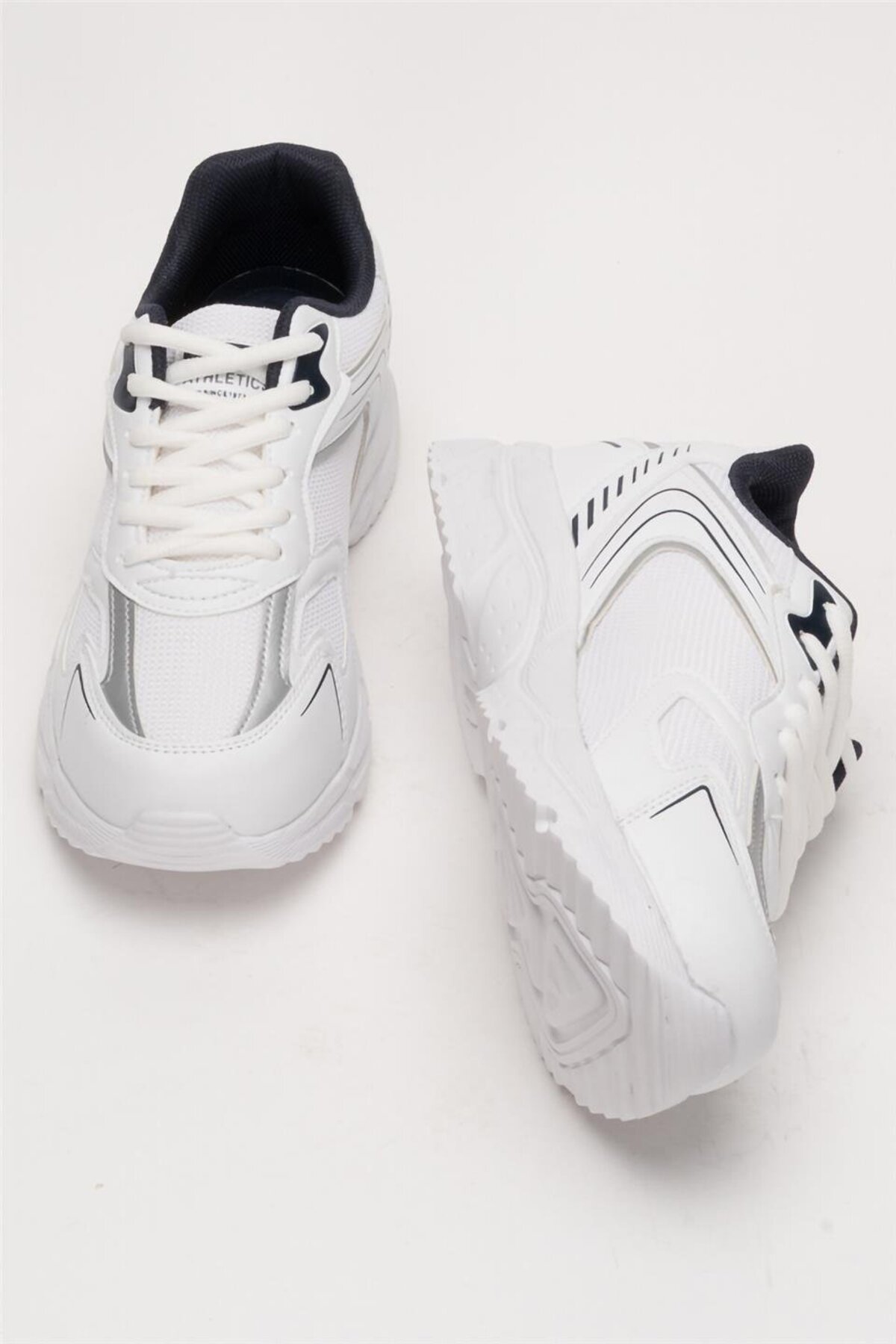 Liger Unisex Su İtici Spor Ayakkabı BEYAZ - LACİVERT görsel 7
