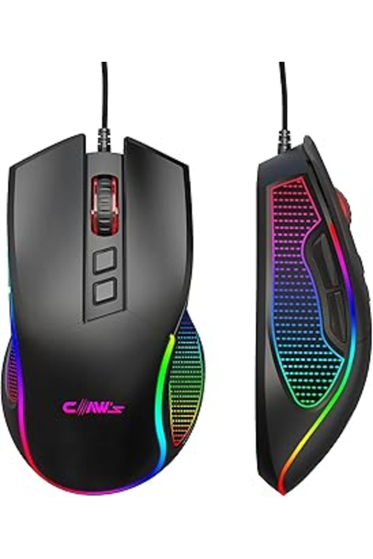 Mu Art Claw'S Crossfire V1 12800 Dpi Makro Yazılımlı Chromatic Rgb Gaming Mouse - Siyah