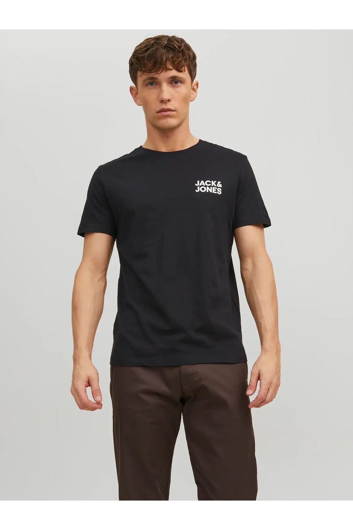 تیشرت جک اند جونز 12151955-Siyah-v2