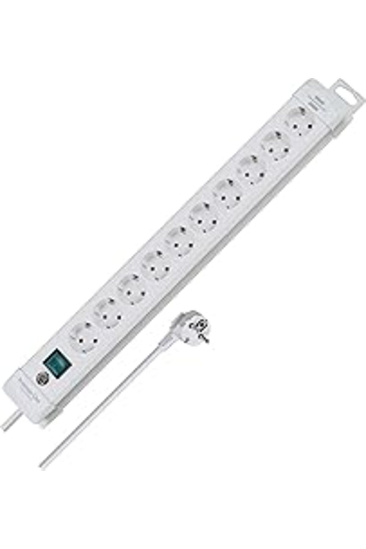 TBSProjects Brennenstuhl Premium-Line, 10'Lu Çoklu Priz (Anahtarlı Ve 3 M Kablolu Priz - Topraklı Prizlerin 45°