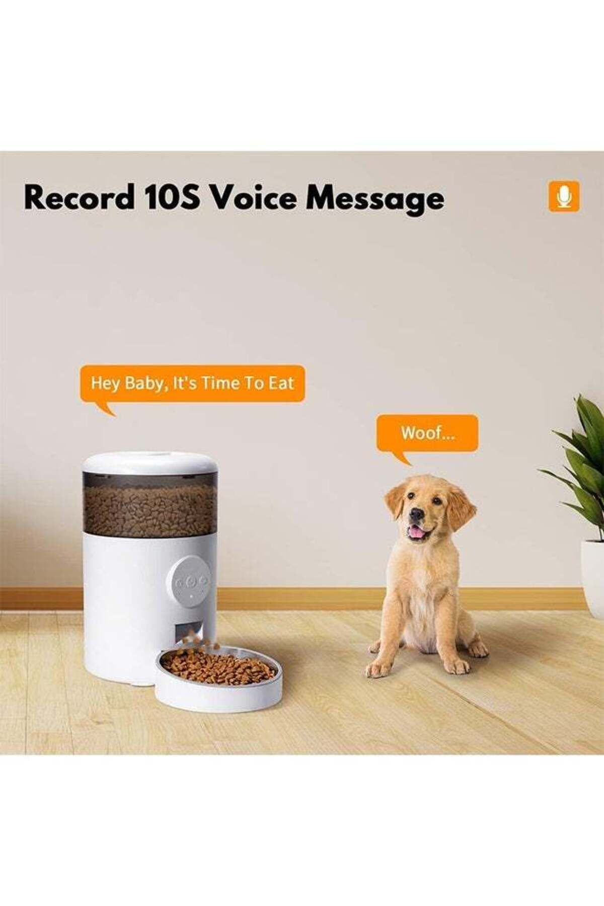 COOYA-Automatic Cat Food Dispenser,Timed Quantitative Feeder,Moisture-Proof Design (With App Control) 4