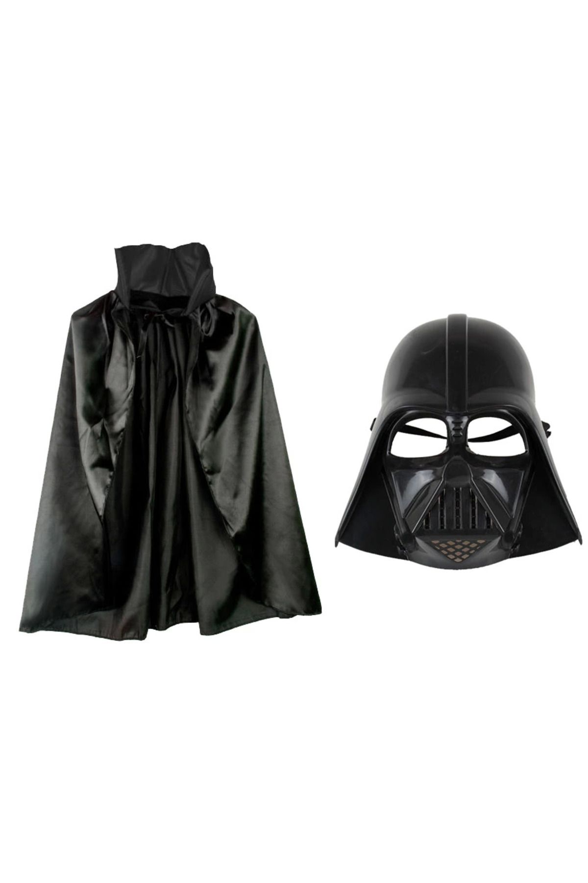Narnuga Çocuk Boy Yıldız Savaşları Star Wars Darth V Maskesi Ve 90 Cm Pelerin Seti Siya - MCT6339-4602